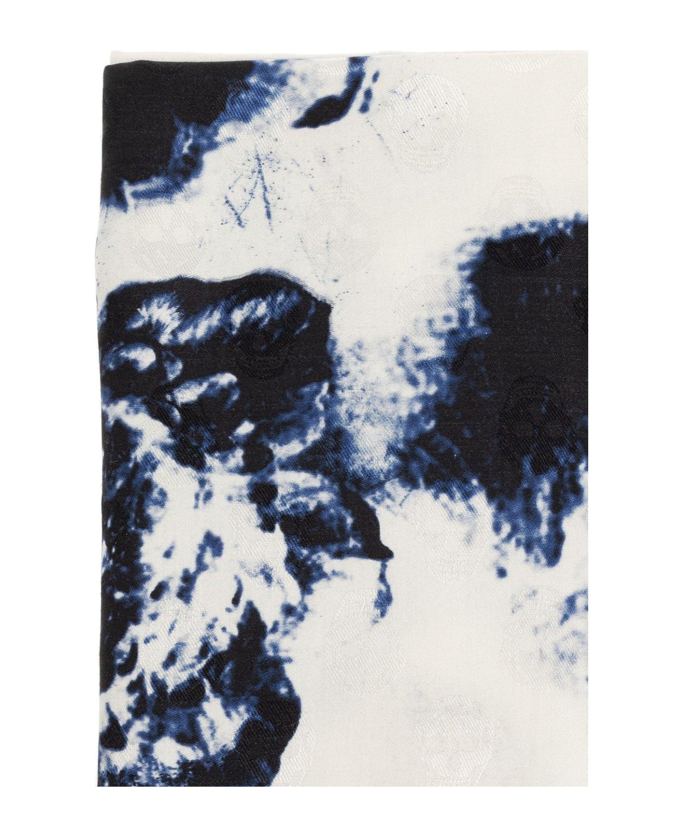 Alexander McQueen Floral-printed Frayed Edge Scarf - NEUTRALS スカーフ＆ストール