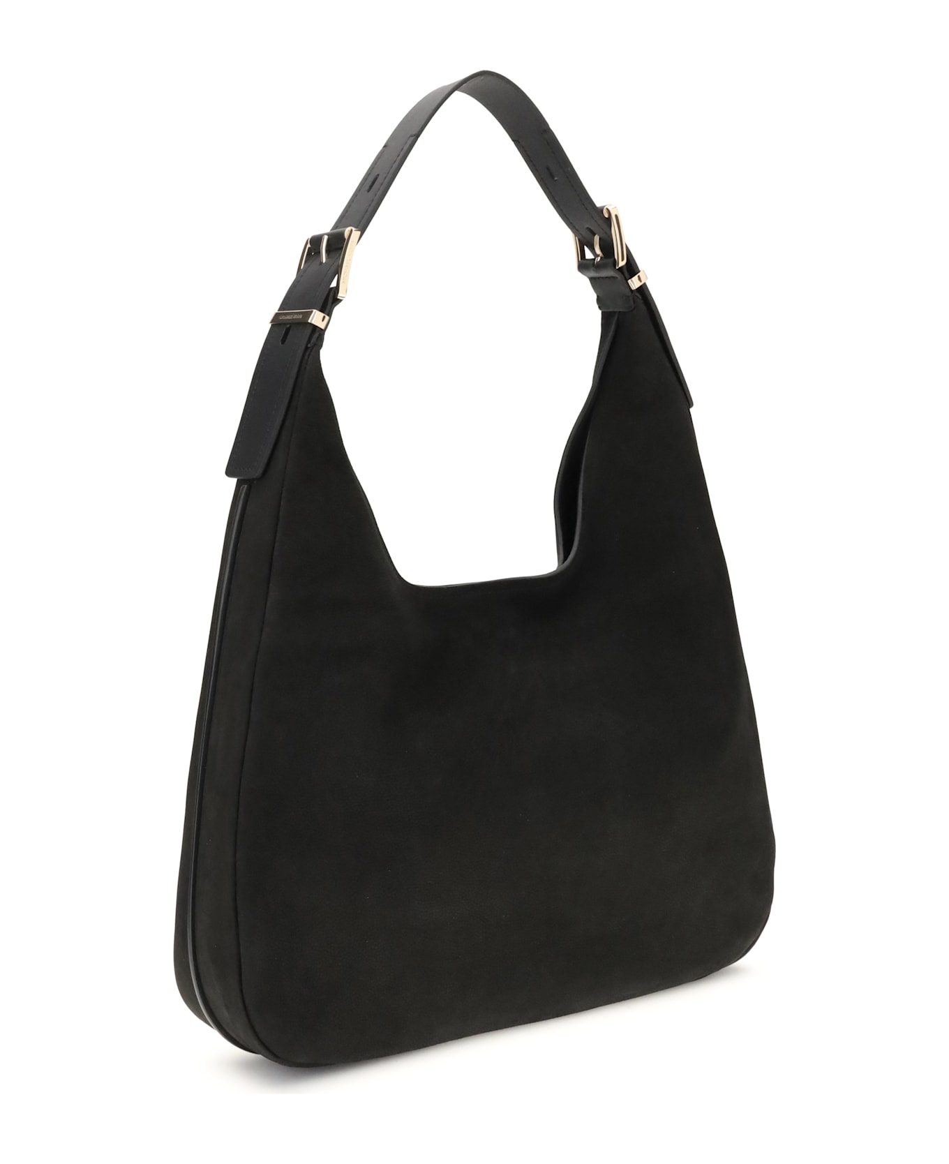 Michael Kors Nolita Large Nubuck Shoulder Bag - BLACK
