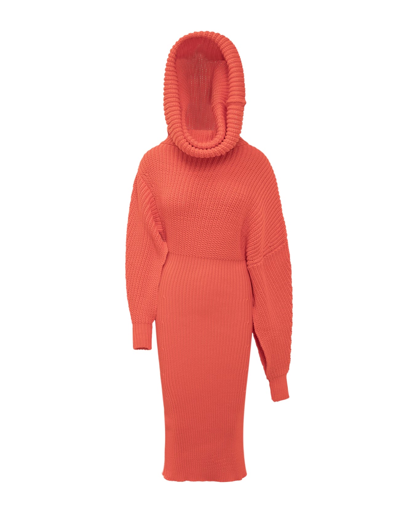 A.W.A.K.E. Mode Knit Midi Dress - RED