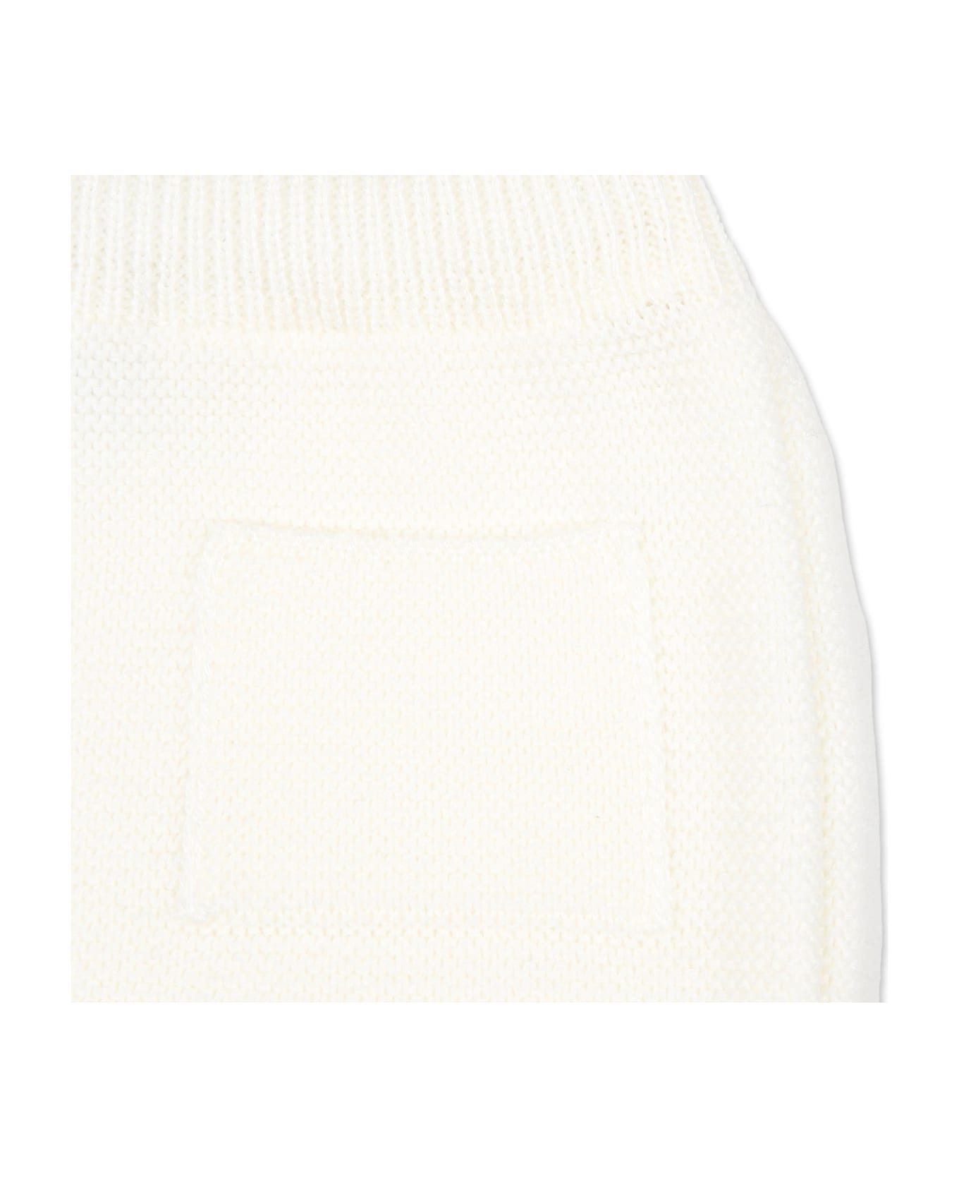 Little Bear White Trousers For Babykids - White