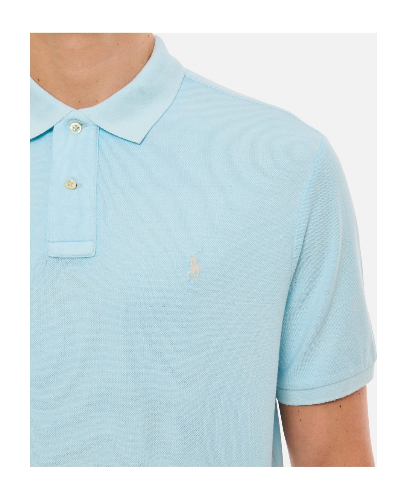 Polo Ralph Lauren Cotton Polo Shirt - Clear Blue