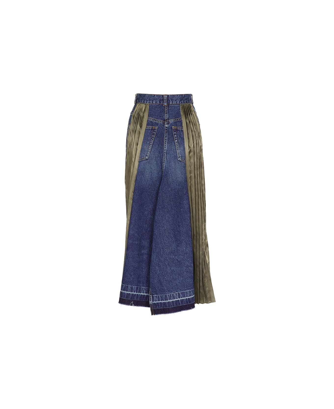 ピンク・ブルー 新品sacai Denim Mix Skirt - 通販 - www