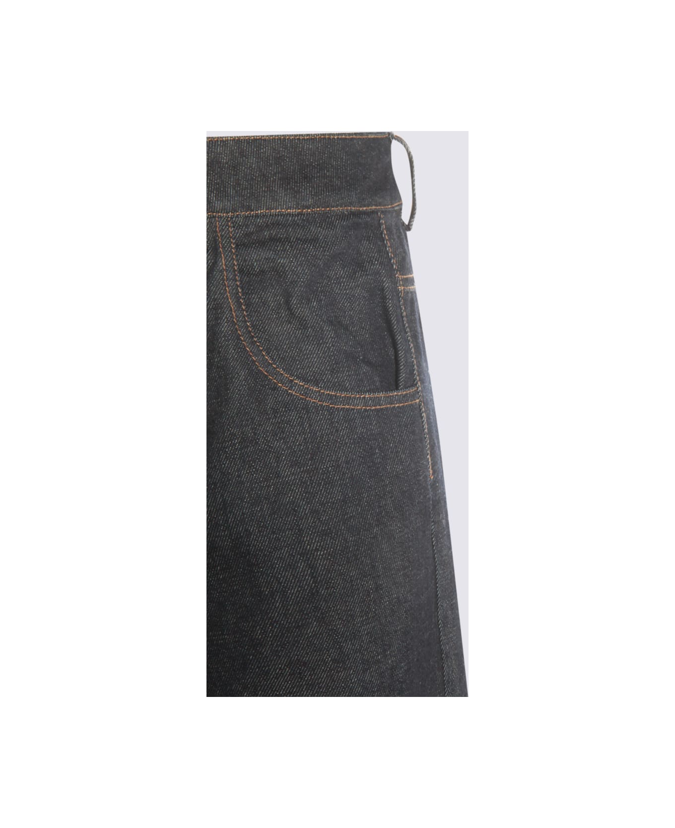 Uma Wang Blue Cotton Phyllis Jeans - Blue