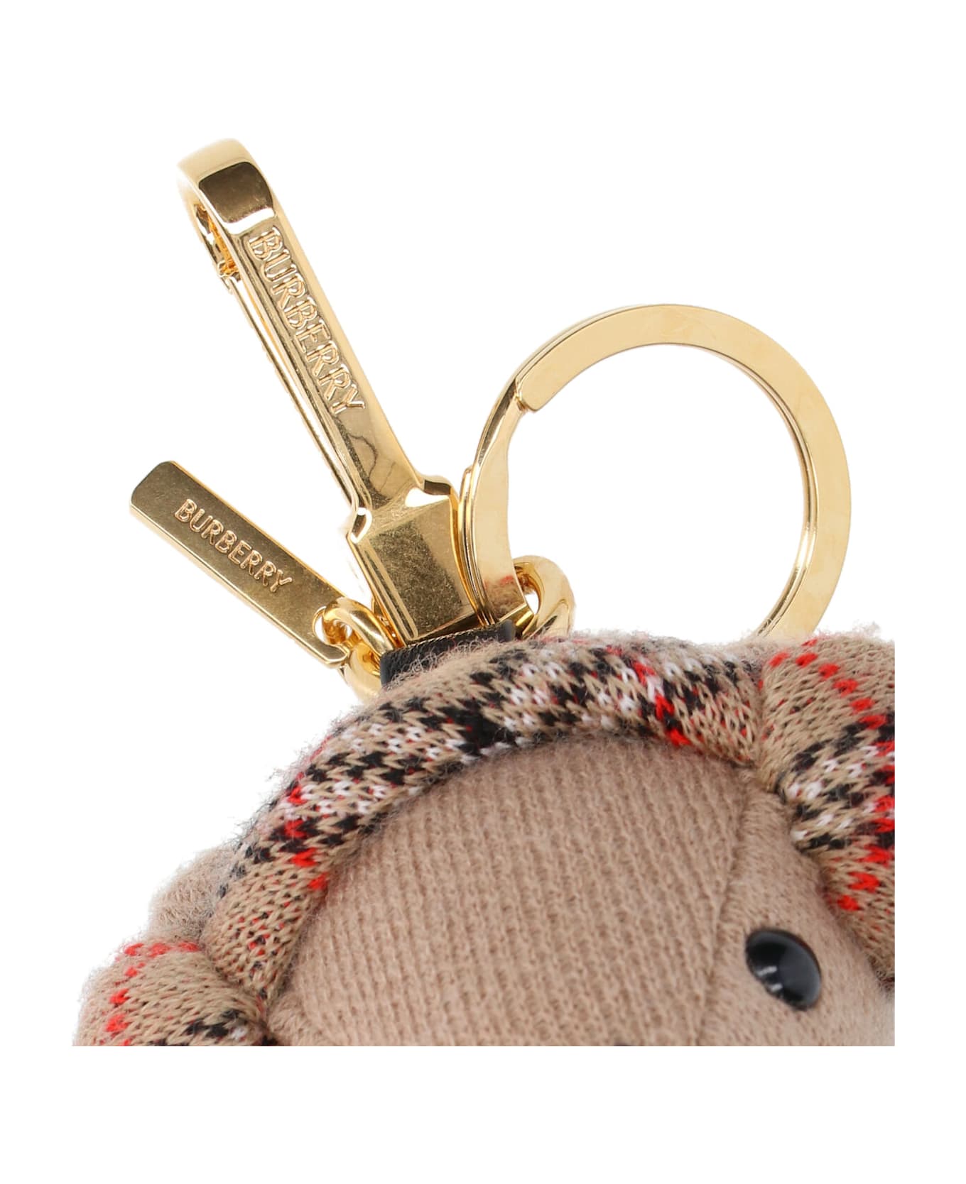 Burberry "thomas" Teddy Bear Keyring Charm - Beige キーリング