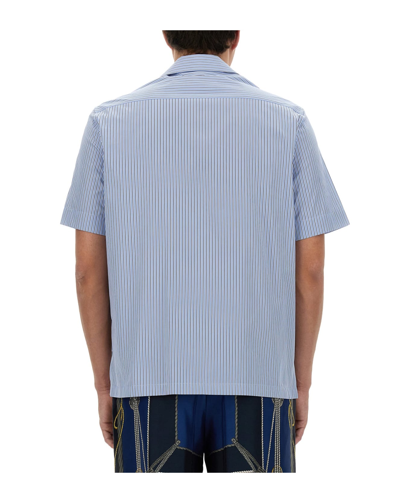 Versace Striped 'nautical' Shirt - BLU NAVY-ORO