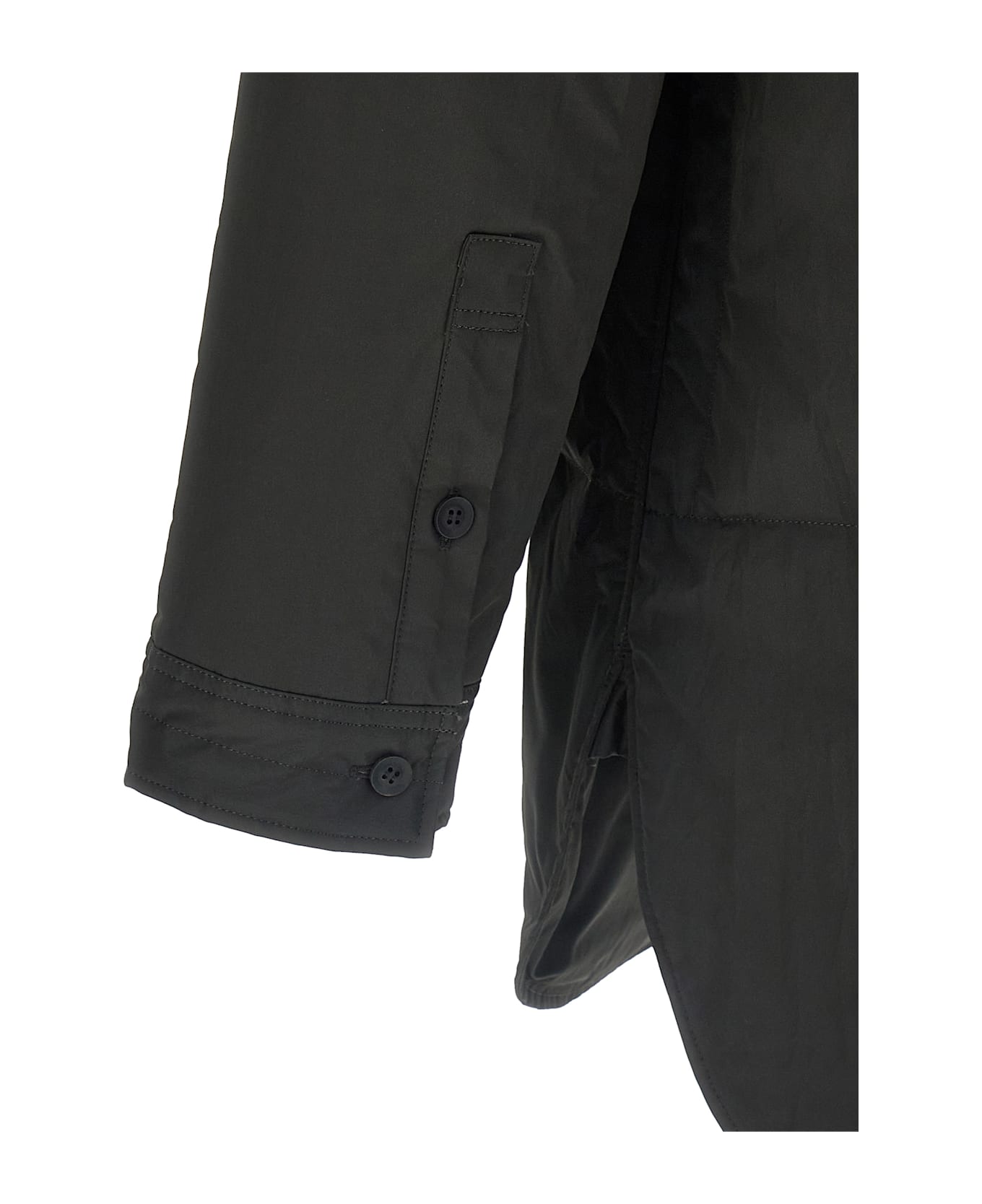 Yohji Yamamoto Padded Overshirt - Black  