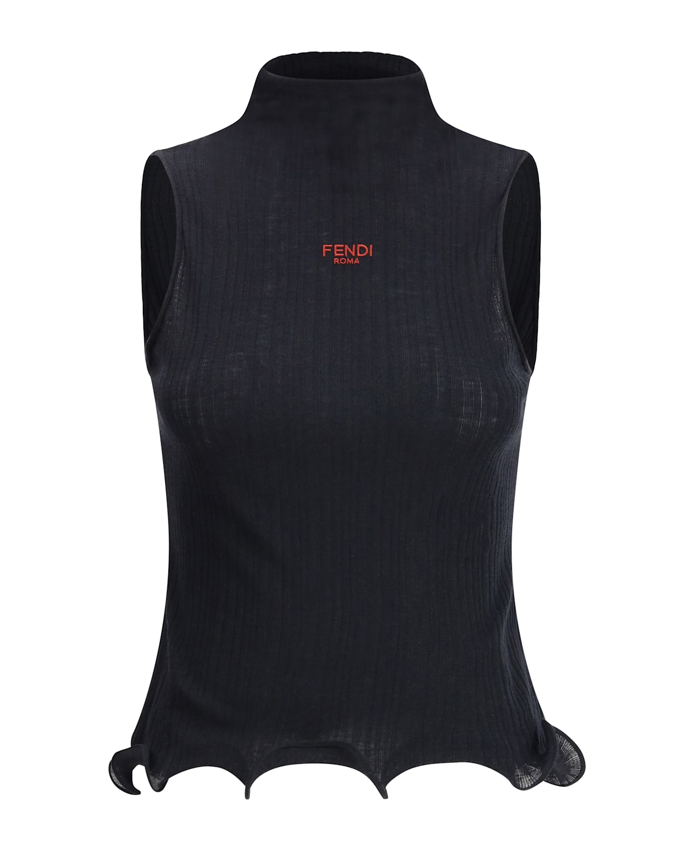 Fendi Sleeveless Virgin Wool Top