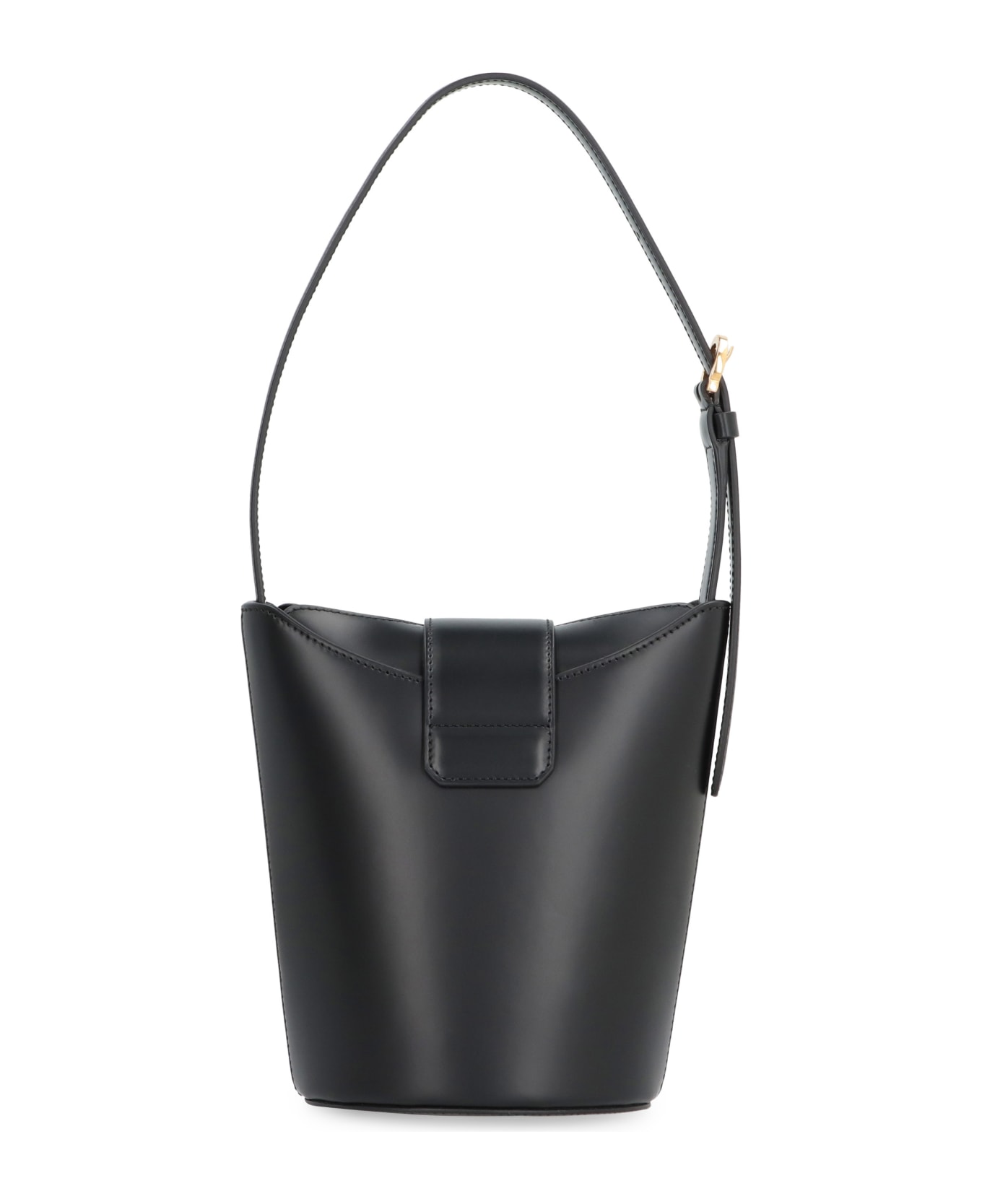Ferragamo Trifolio Leather Shoulder Bag - black