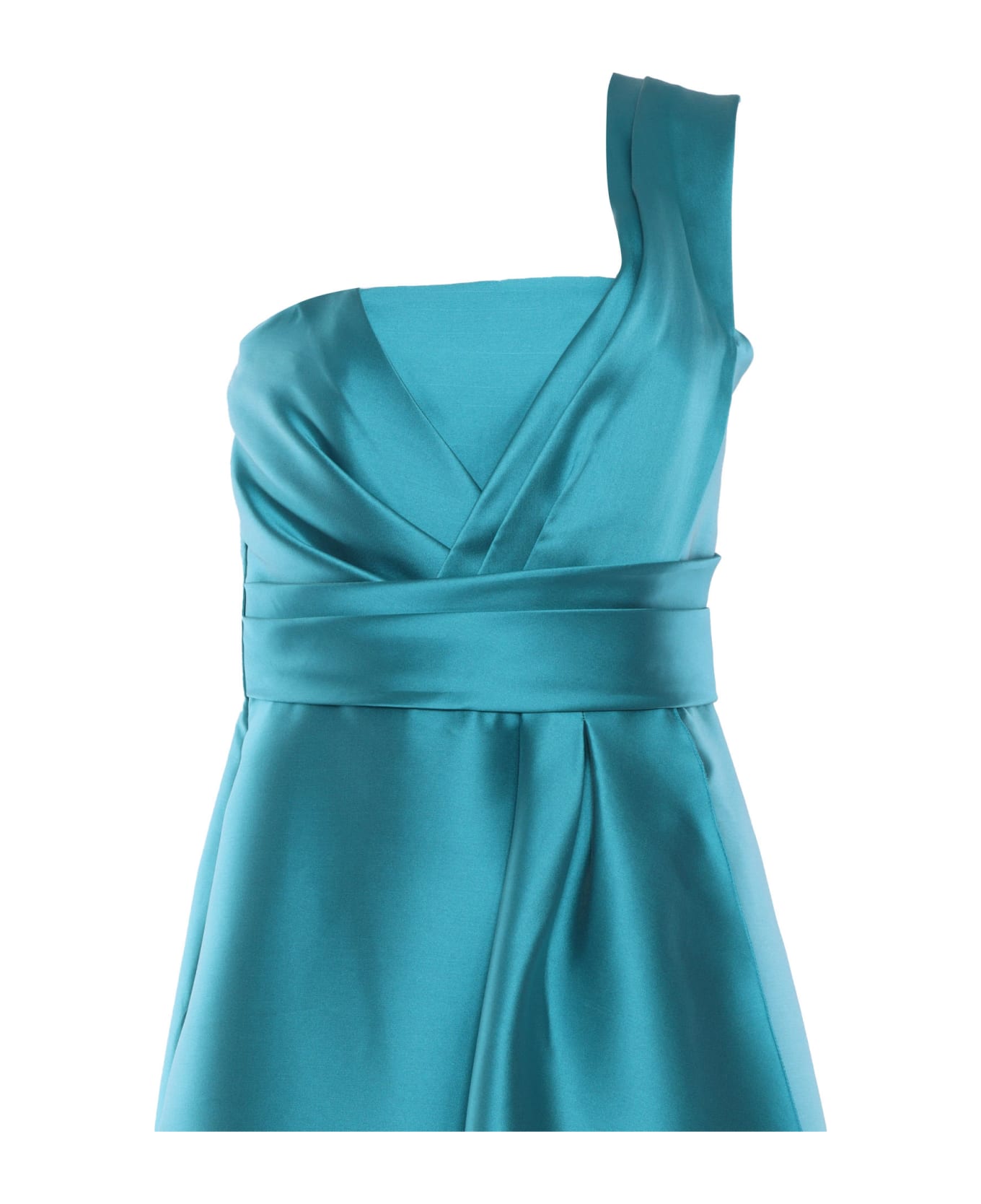 Alberta Ferretti Long Turquoise Dress - LIGHT BLUE ニットウェア