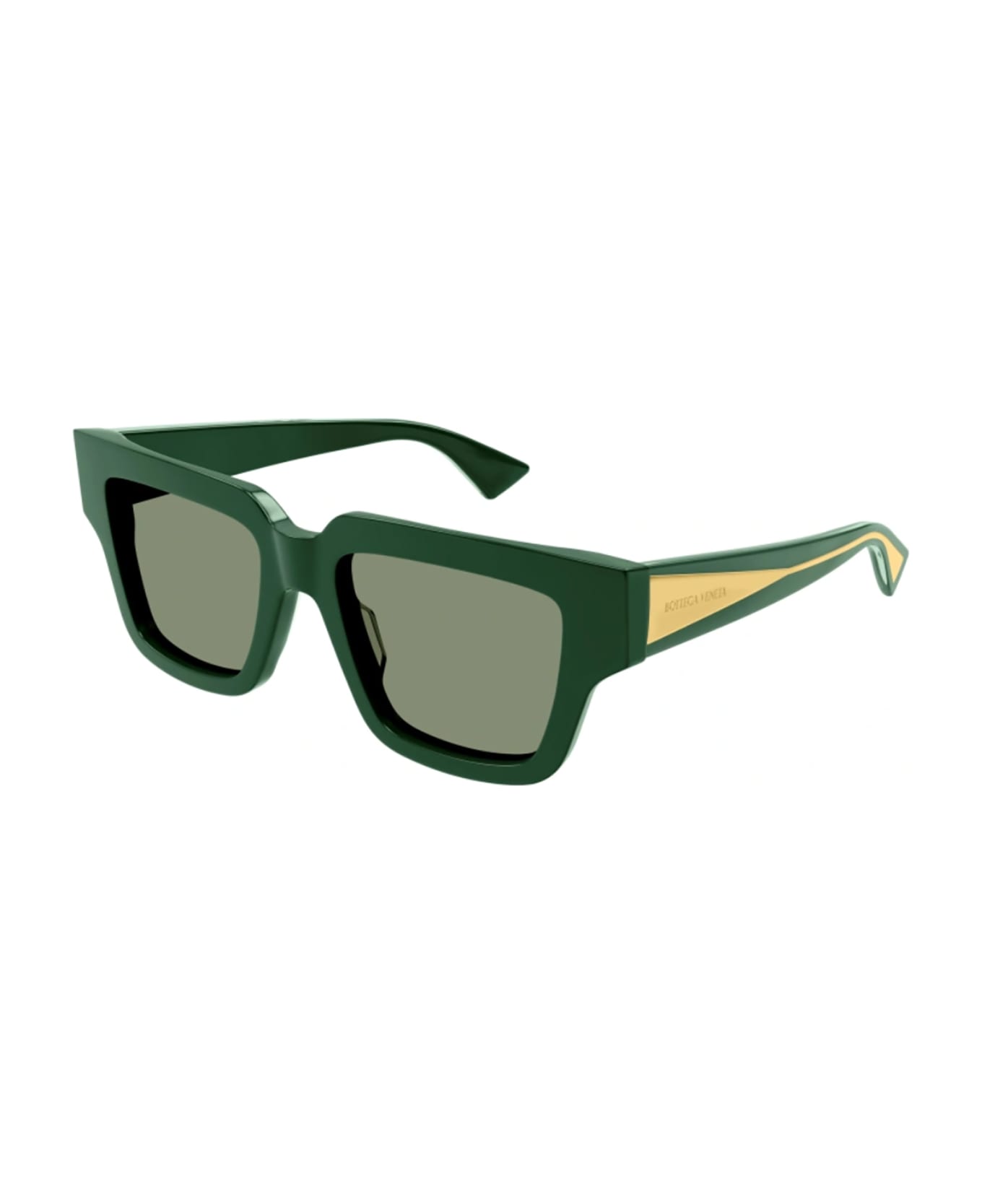 Bottega Veneta Eyewear BV1276S Sunglasses - Green Crystal Green