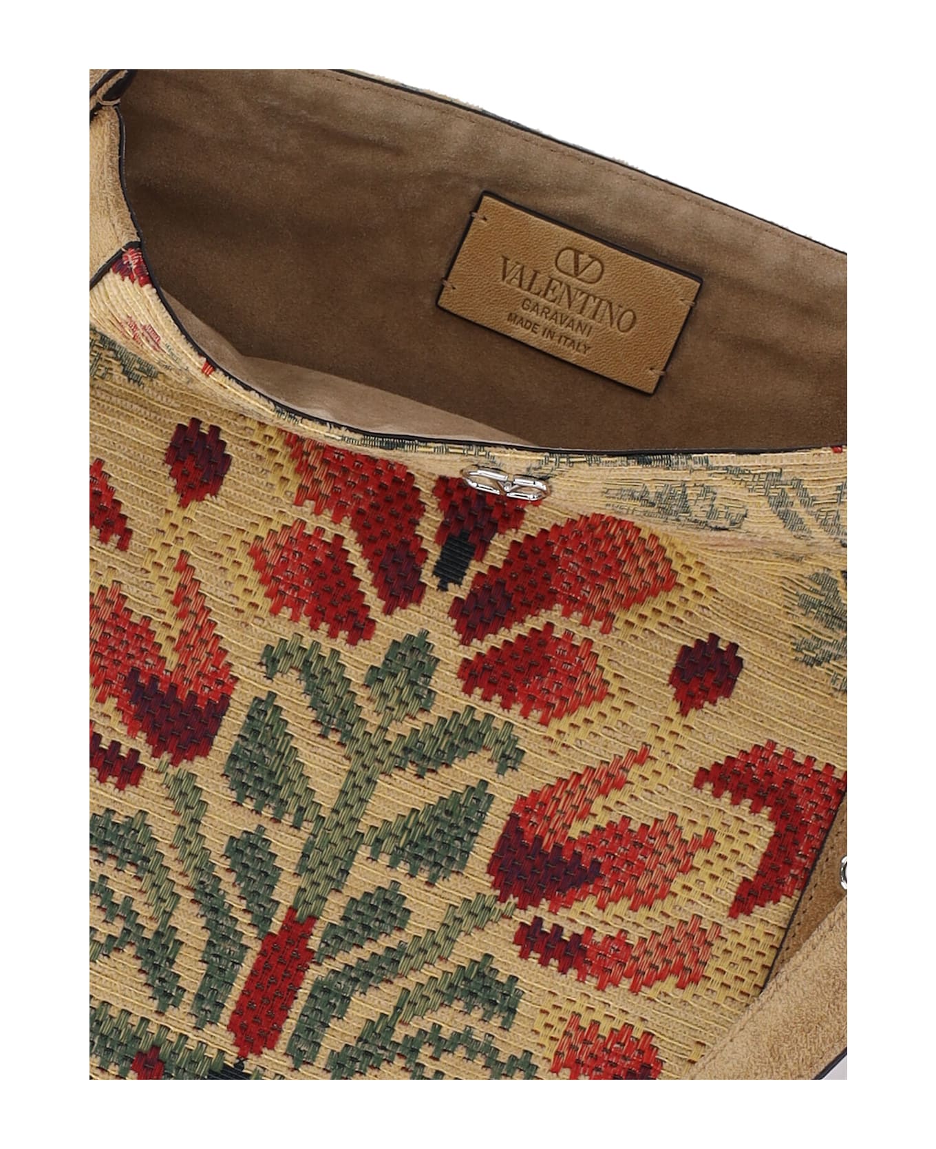 Valentino Garavani 
nellcôte
 Studs Shoulder Bag - Brown