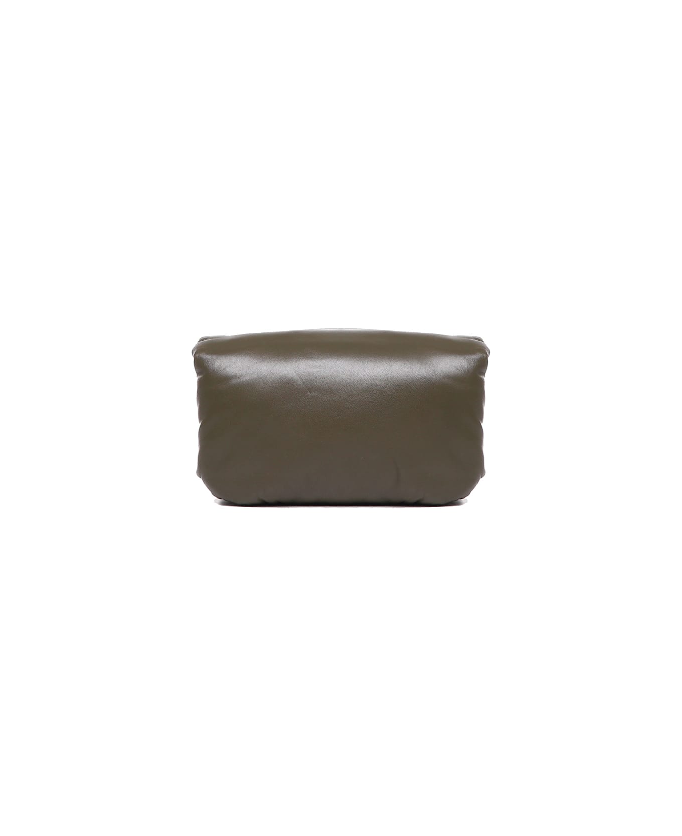 Loewe Mini Puffer Goya Bag In Shiny Nappa Lambskin - Dark khaki green