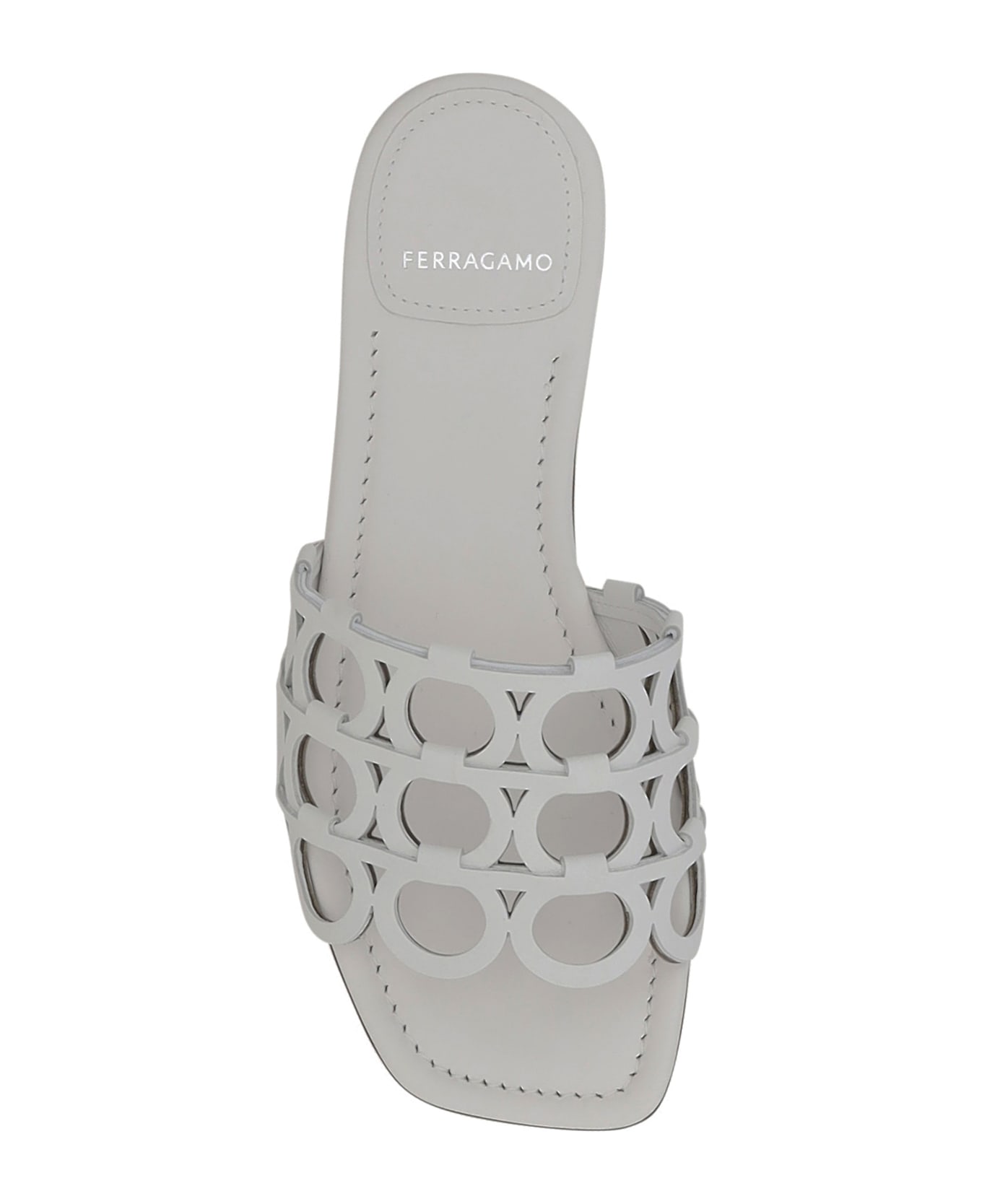 Ferragamo Gancini Pattern Sandals