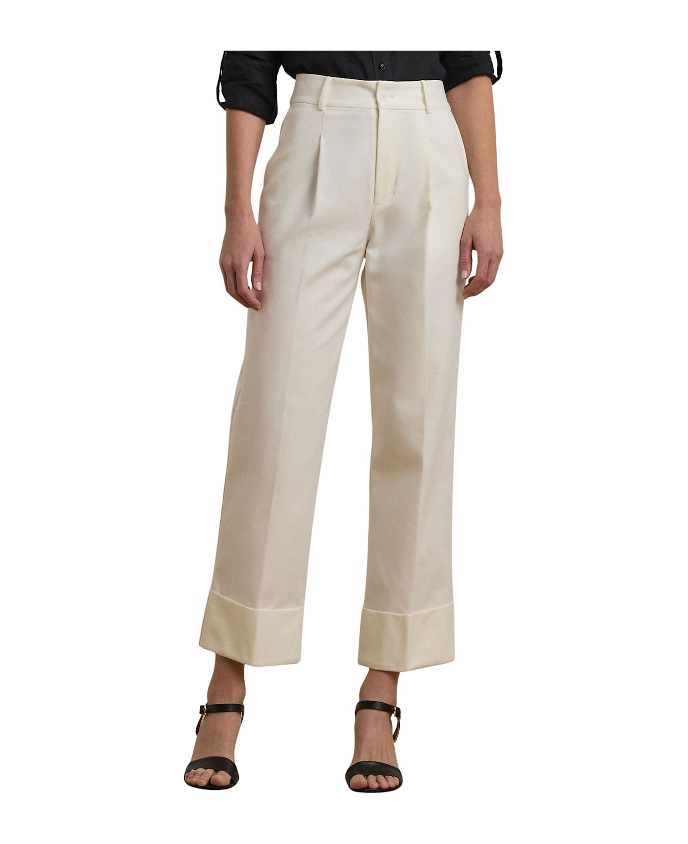 Ralph Lauren Zeeya Ankle Flat Front - White