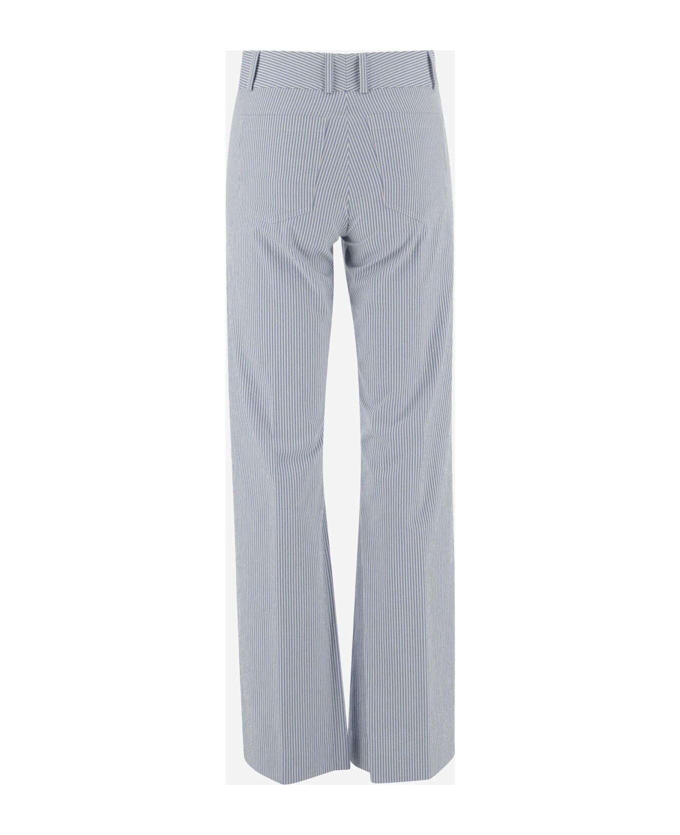 QL2 Stretch Cotton Wide Leg Pants - Grey