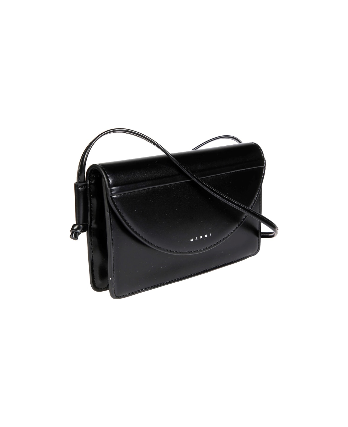 Marni Hand Bag With Logo - BLACK