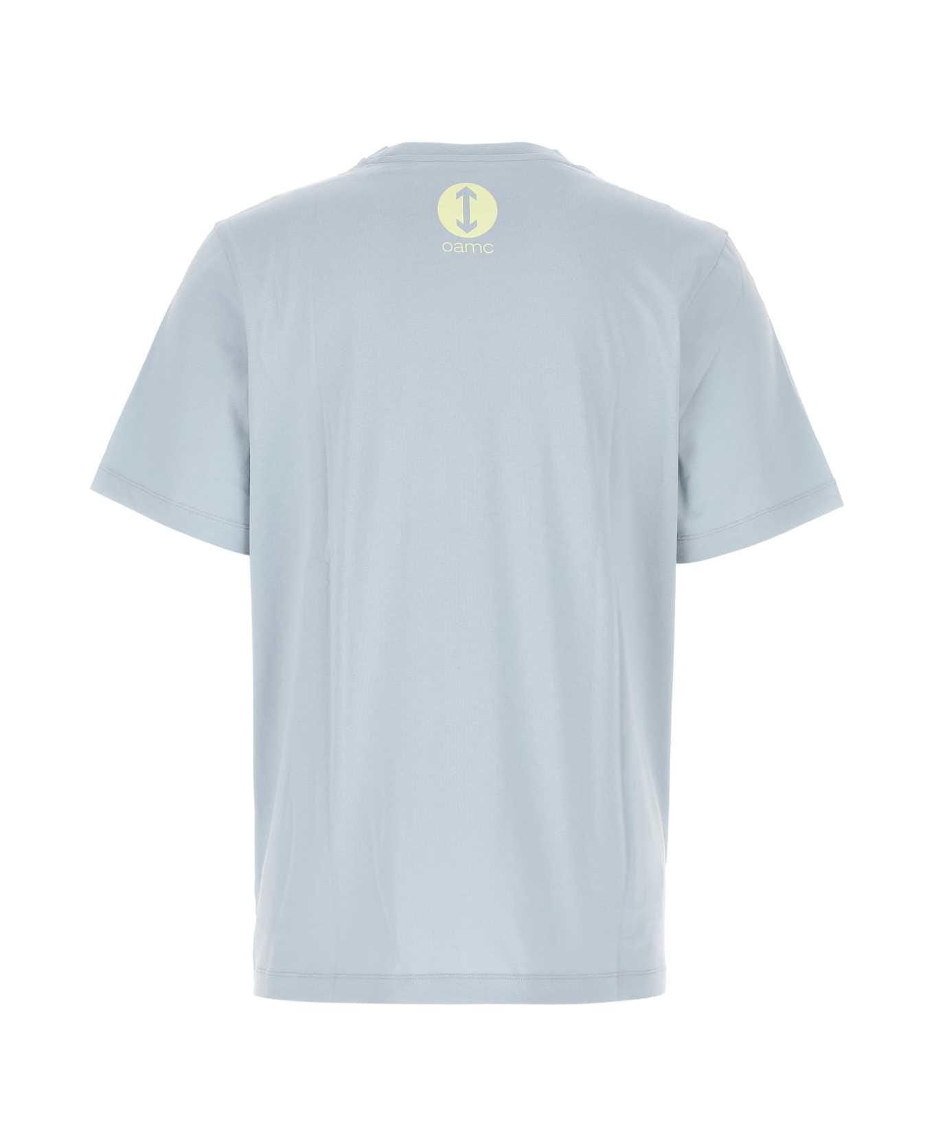 OAMC Light-blue Cotton Oversize T-shirt - Multicolor シャツ