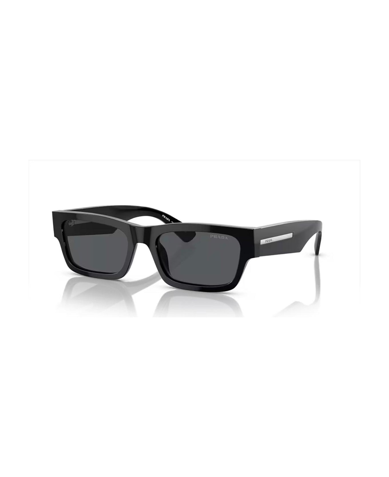 Prada Eyewear Rectangular Frame Sunglasses Sunglasses - 16K07T Black