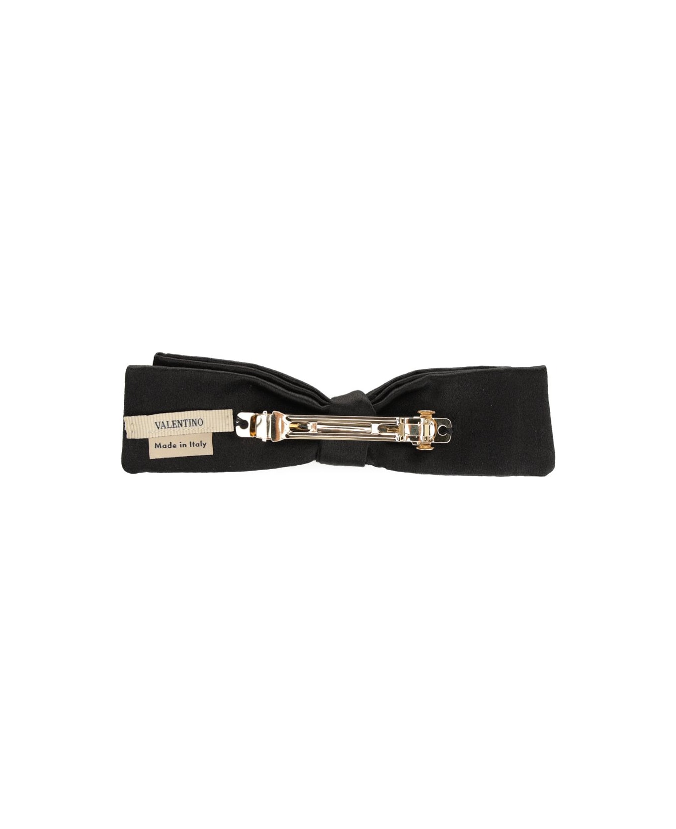 Valentino Garavani Bow Hair Clip - BLACK