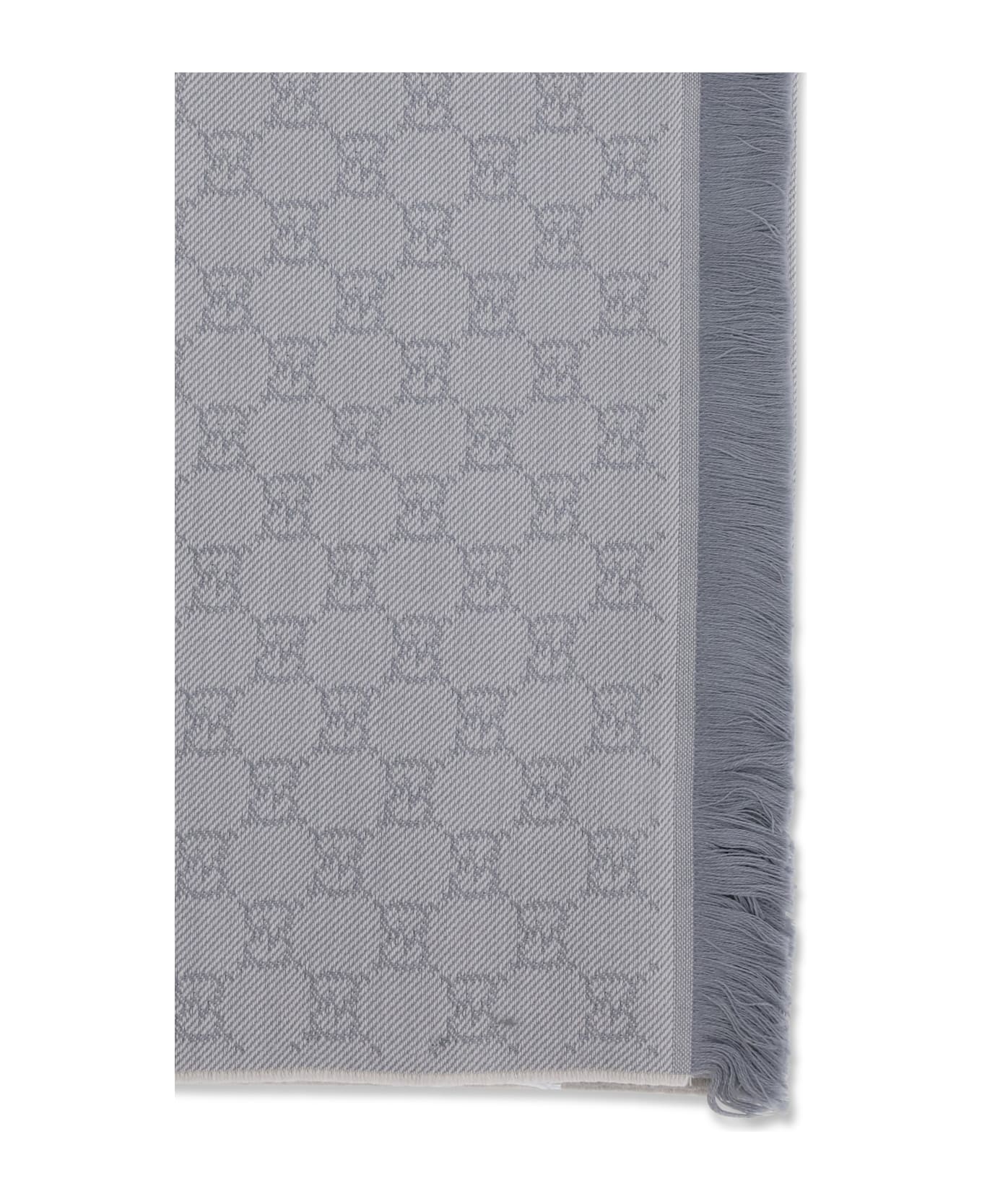 Gucci Gg Supreme Embroidered Wool Scarf