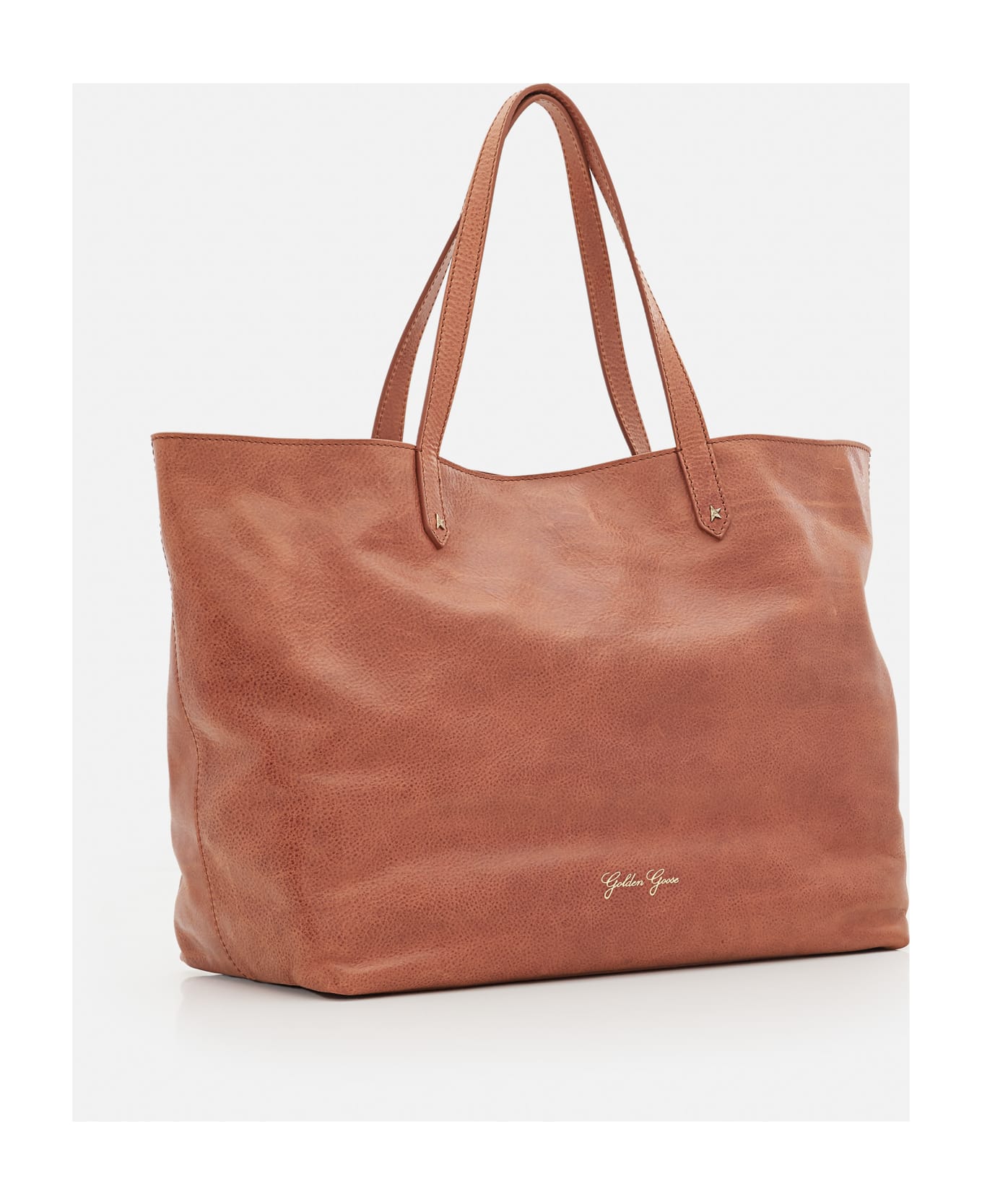 Golden Goose Pasadena Leather Shopping Bag - Brown
