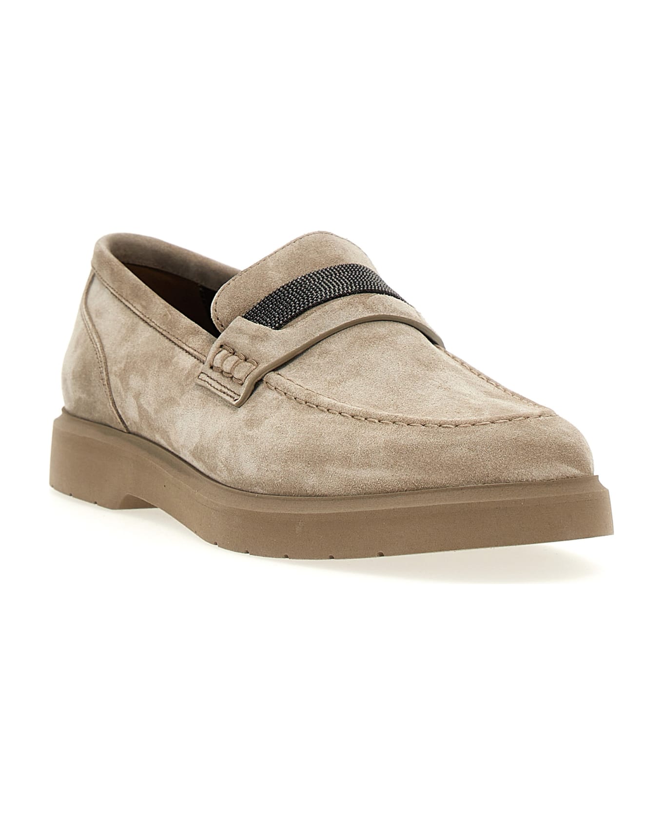 Brunello Cucinelli 'monile' Loafers - Gray