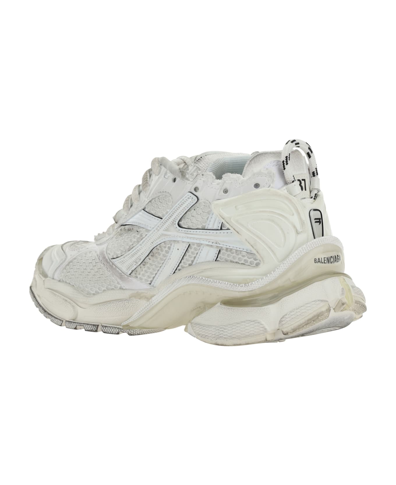 Balenciaga Runner Mesh Sneakers - White