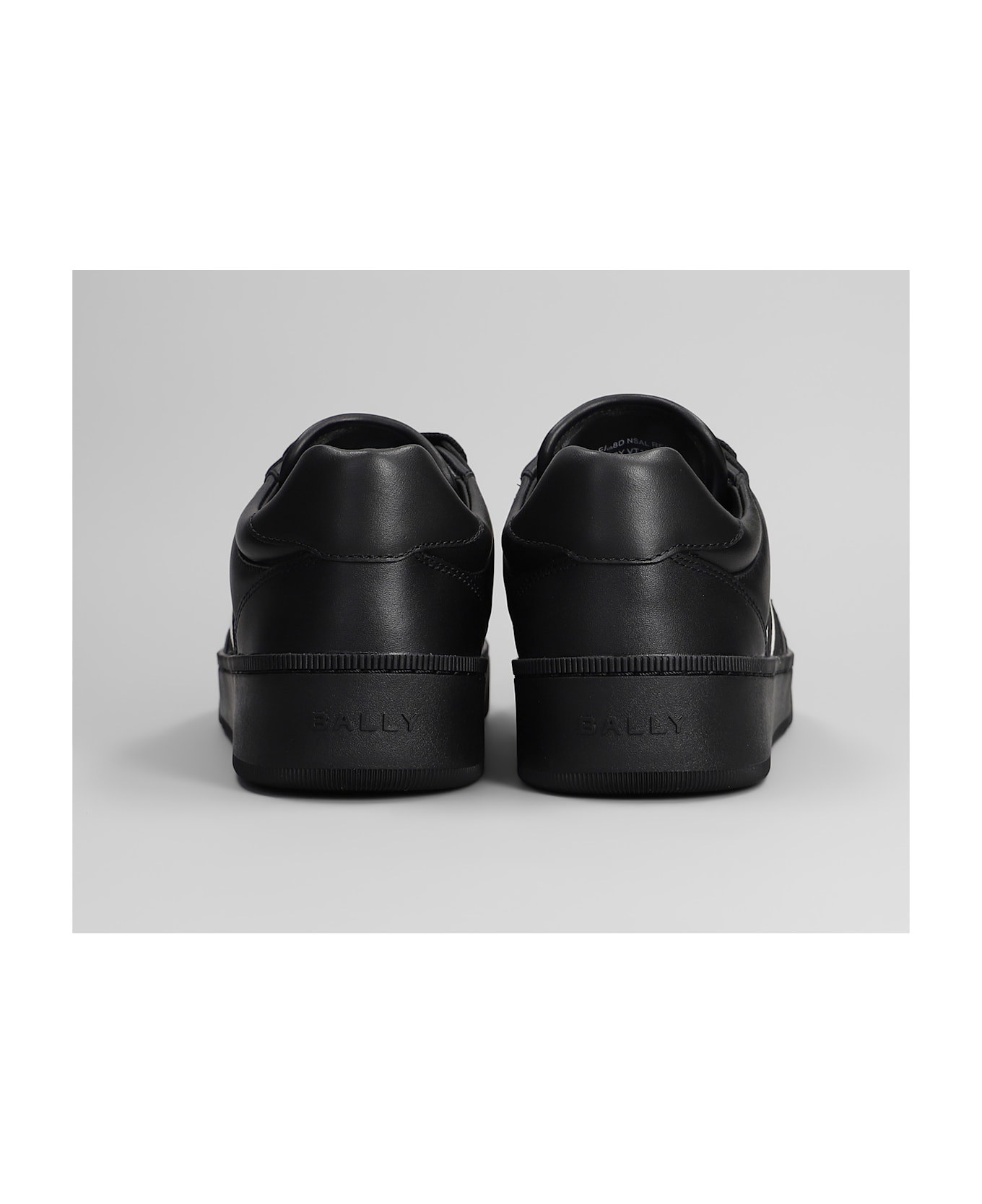 Bally Rebby Sneakers In Black Leather - black