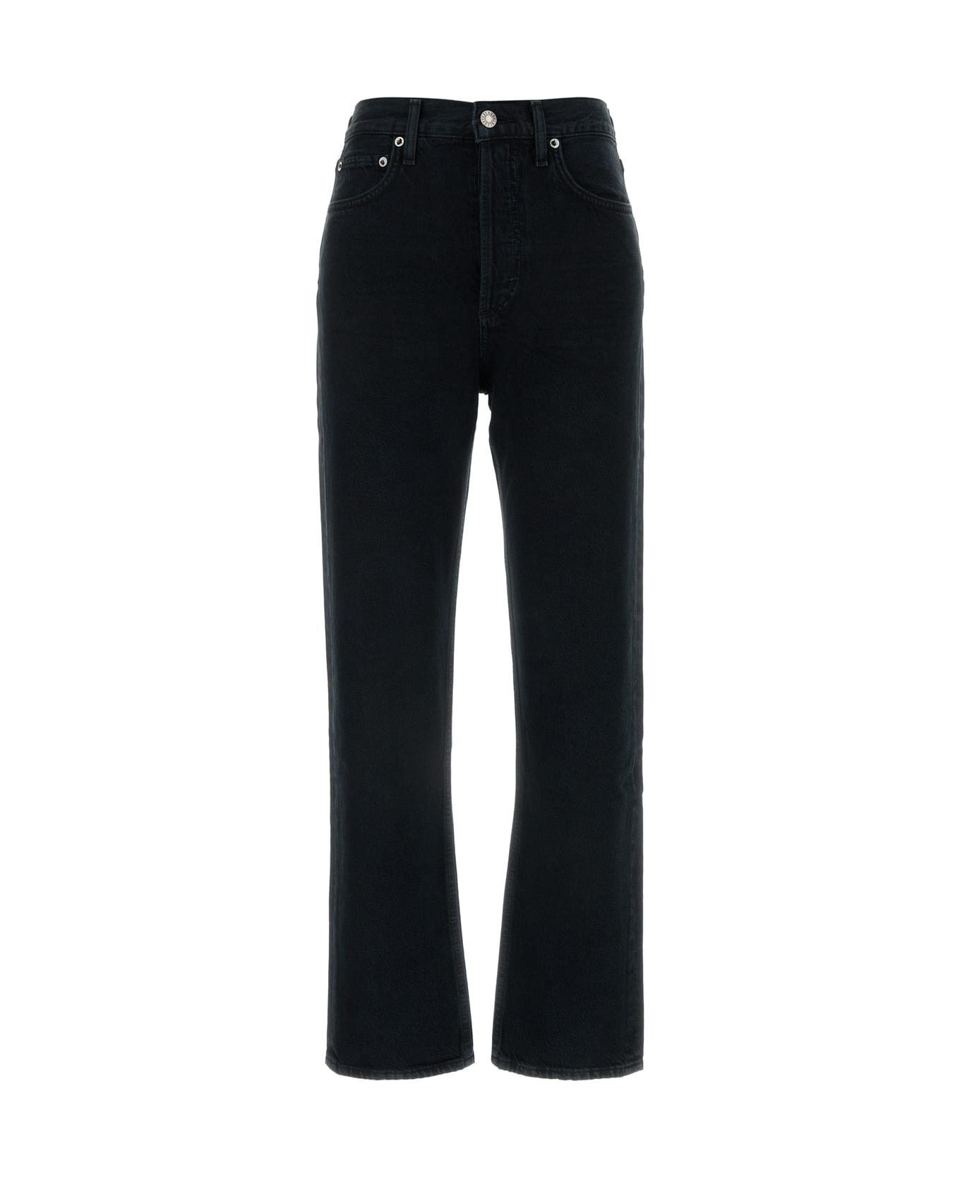 AGOLDE Black Denim 90 S Pinch Jeans - CRUSHED