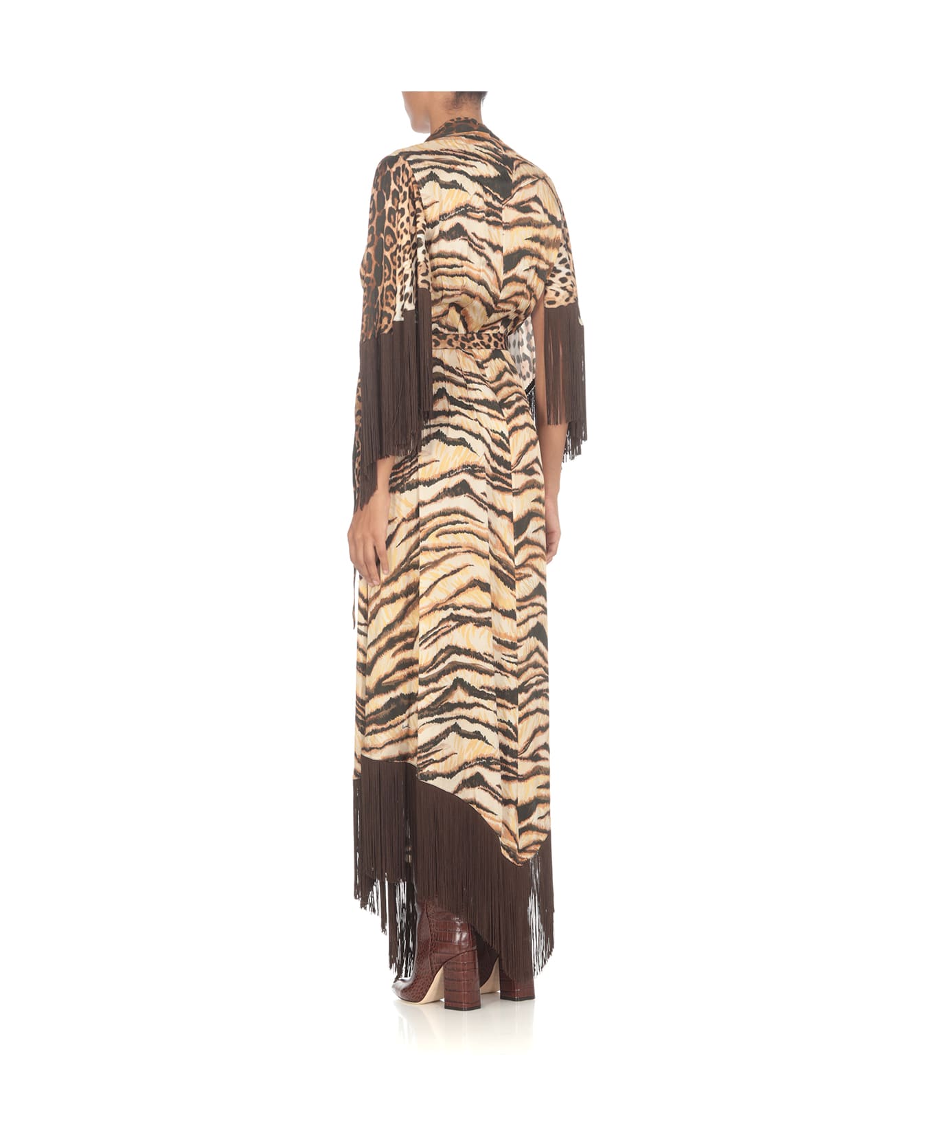 Roberto Cavalli Animalier Pattern Dress - MultiColour