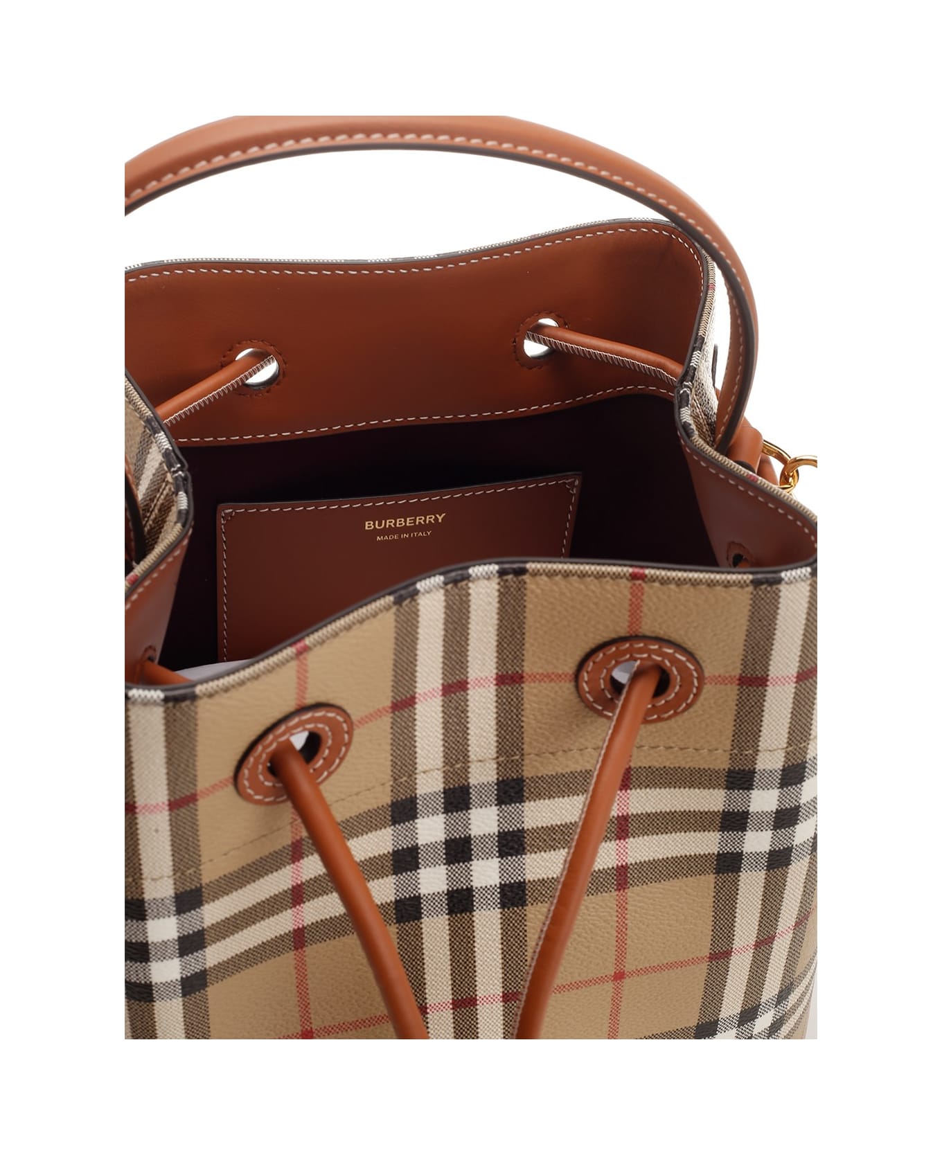 Burberry "tb" Bucket Bag - Beige