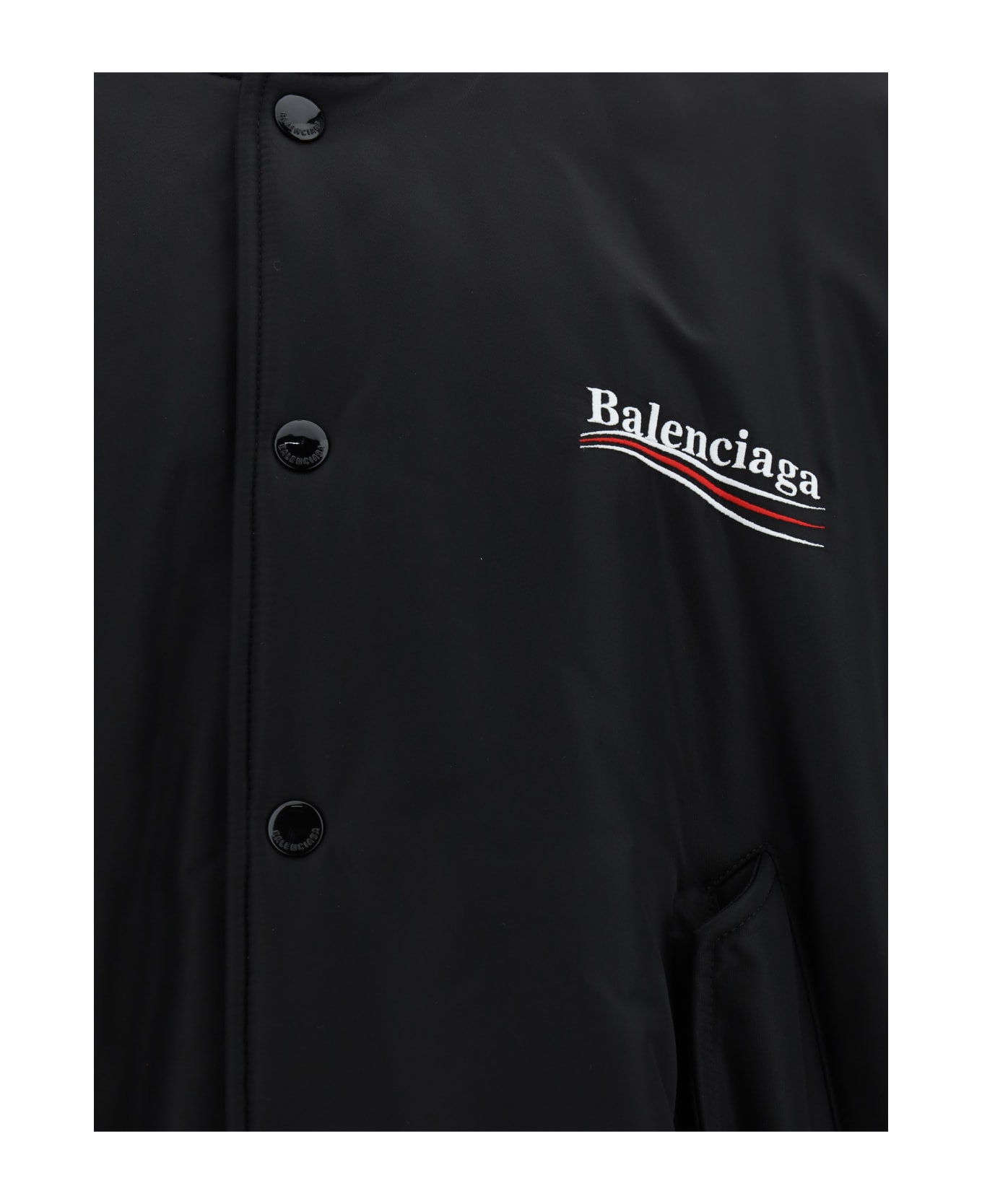 Balenciaga Varsity Bomber Jacket - Black