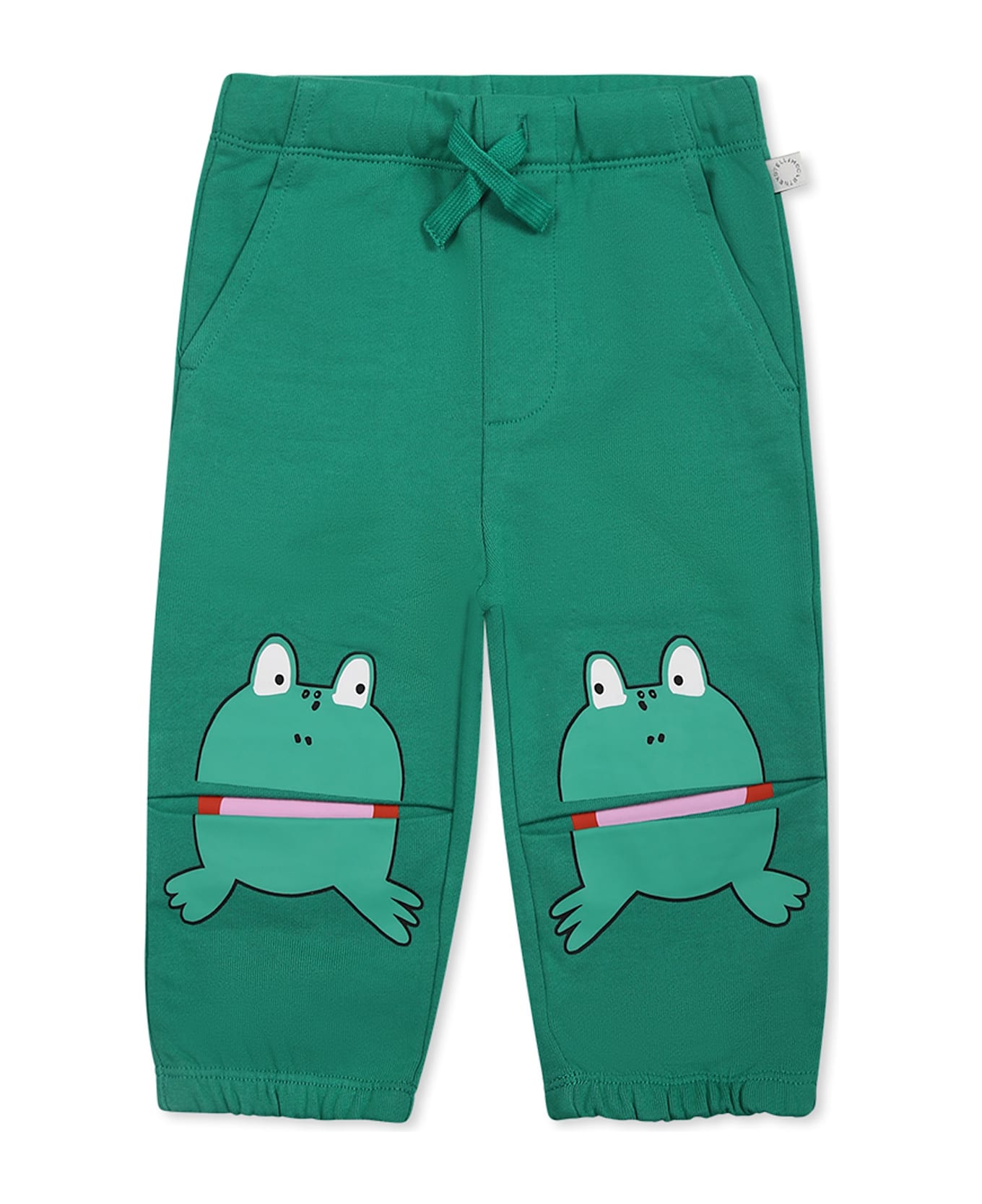 Stella McCartney Kids Green Trousers For Baby Boy With Frog - Green