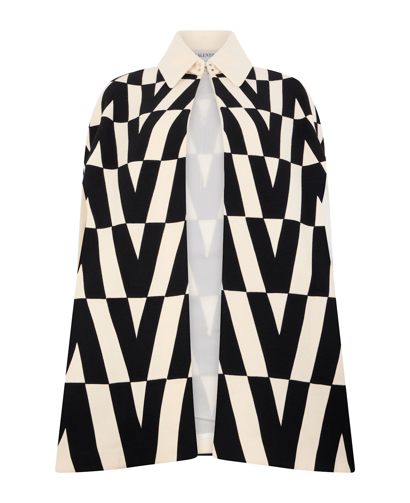 Valentino Garavani Wool Cloak - White