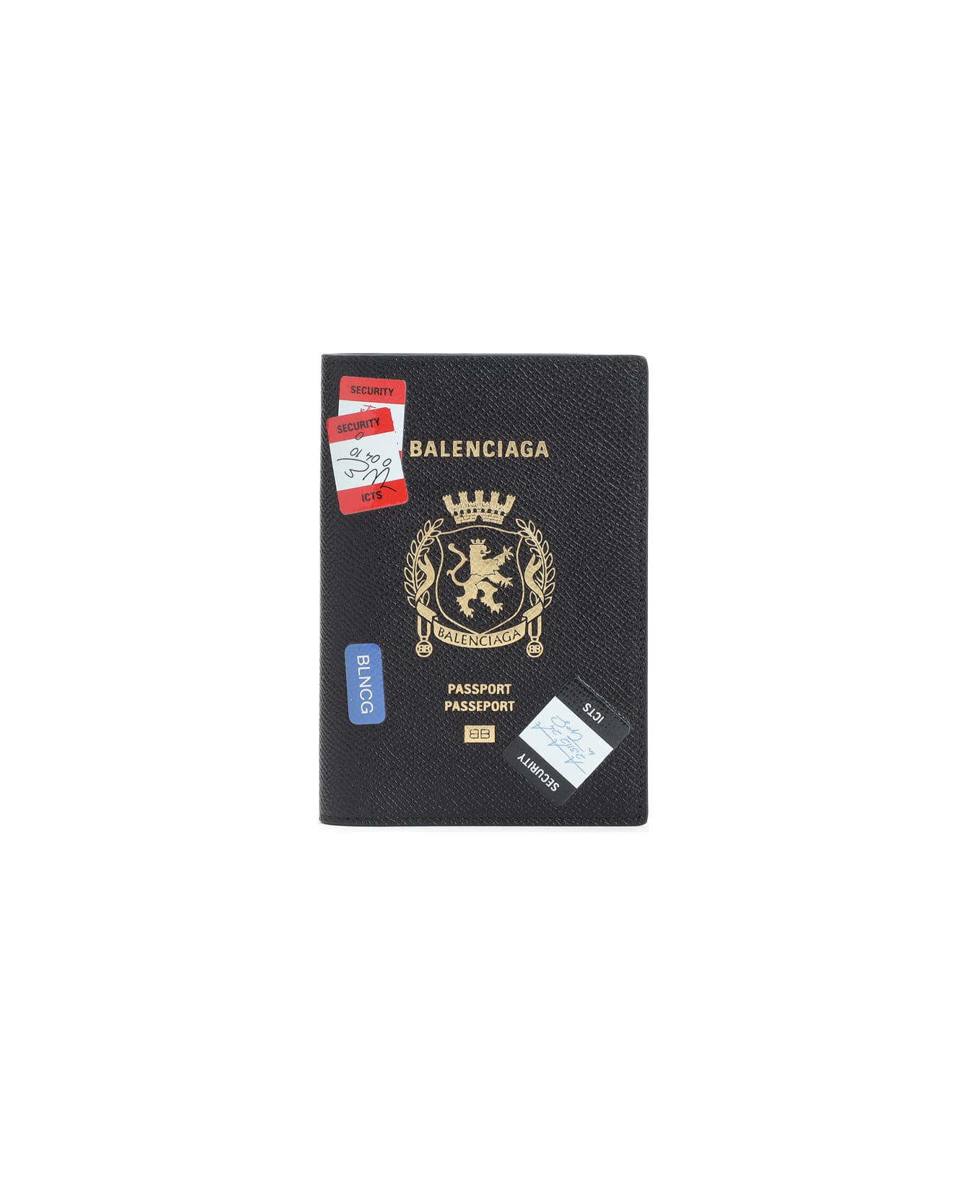 Balenciaga Passport Holder - Black Multicolor