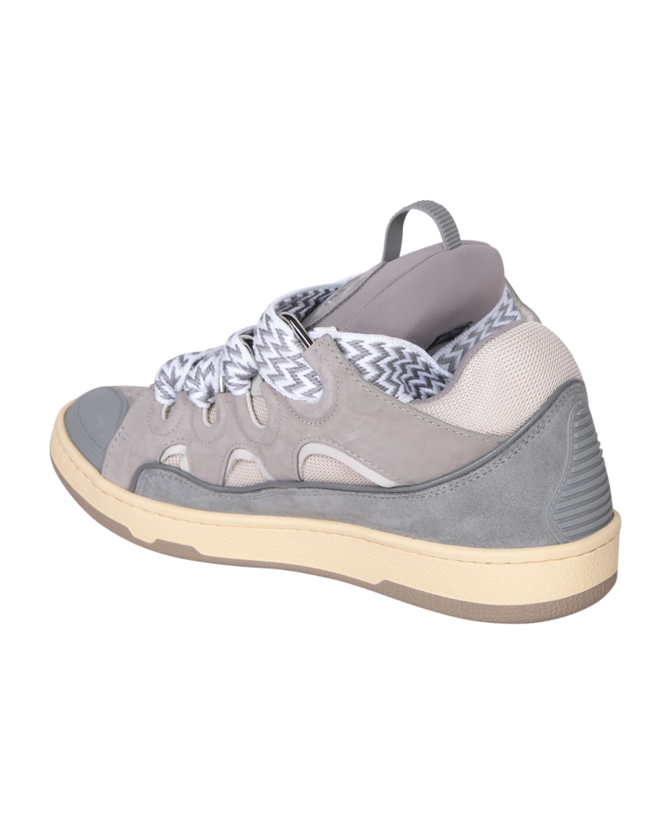 Lanvin Curb Grey Sneakers - Blue