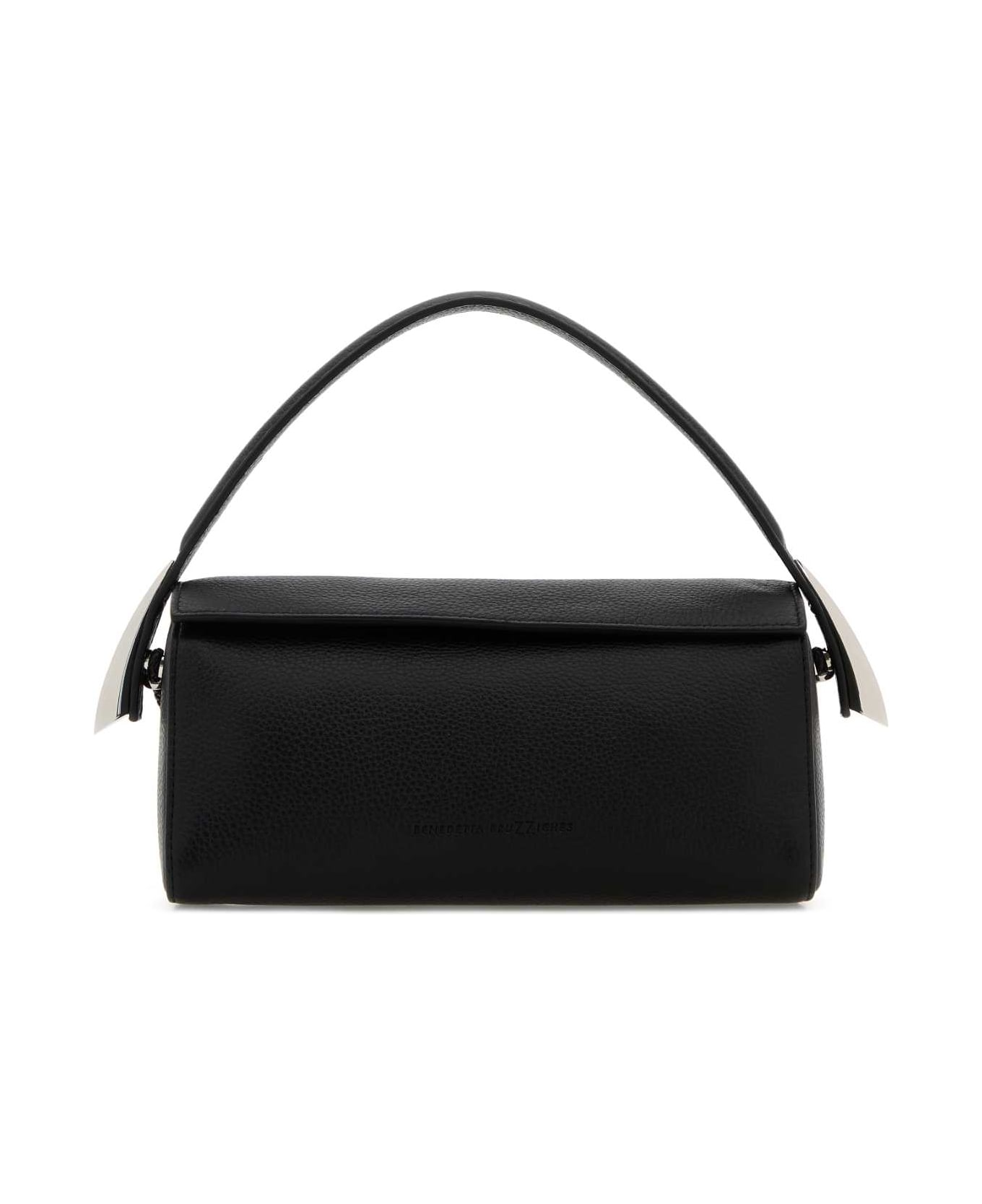 Benedetta Bruzziches Black Leather Elif Handbag - METEORITE