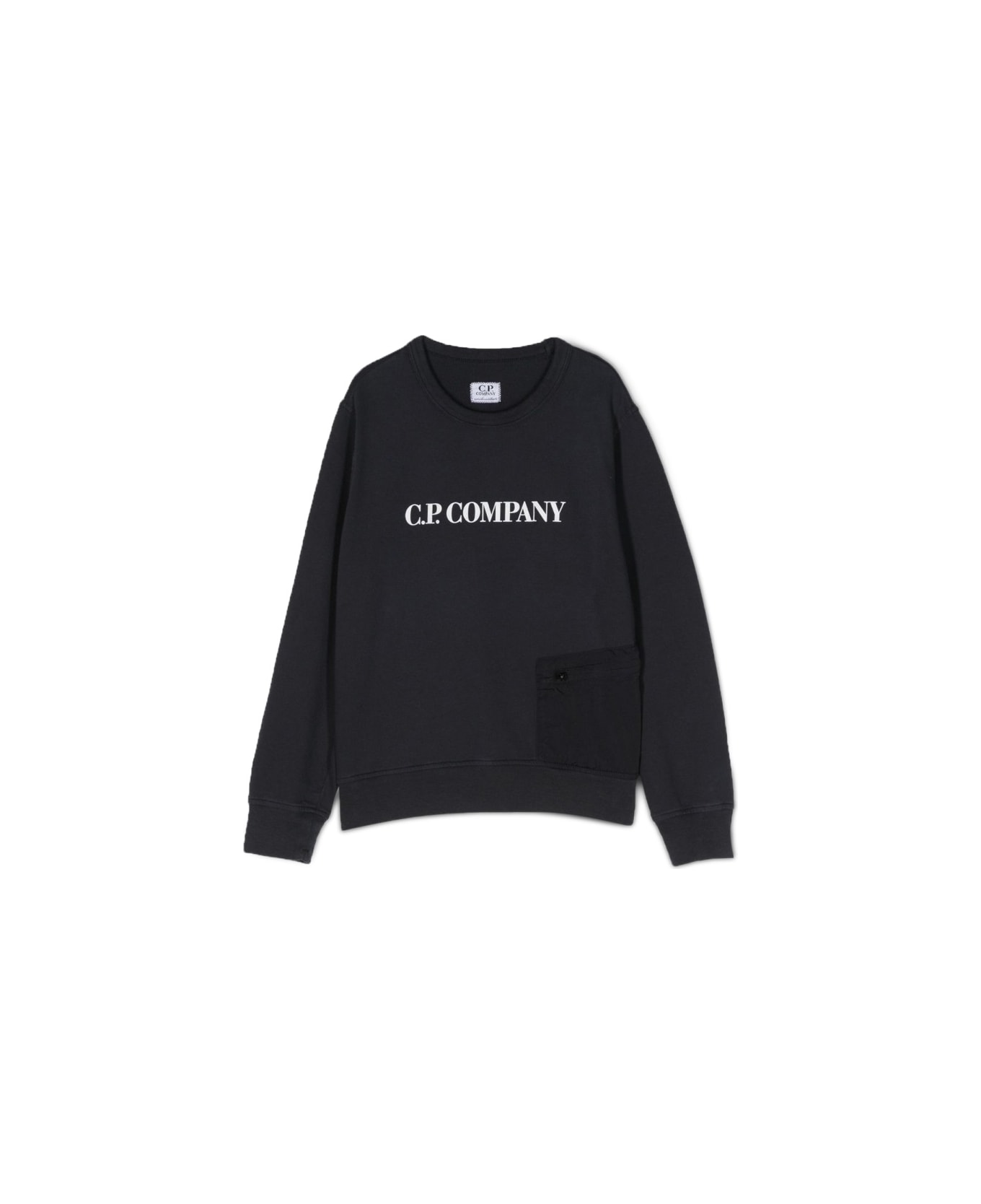 C.P. Company Pocket Crewneck Sweatshirt - BLUE