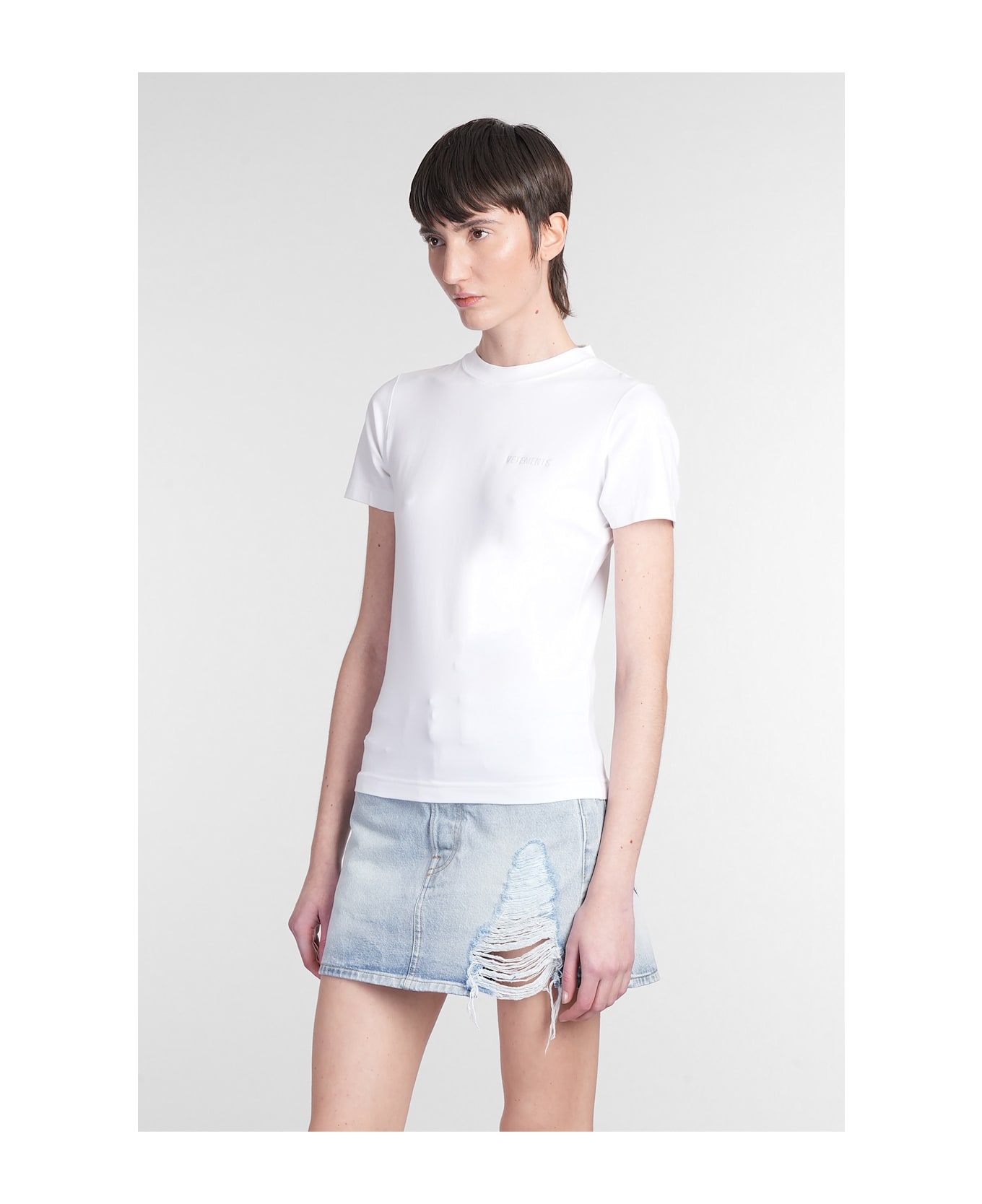 VETEMENTS T-shirt In White Cotton - white
