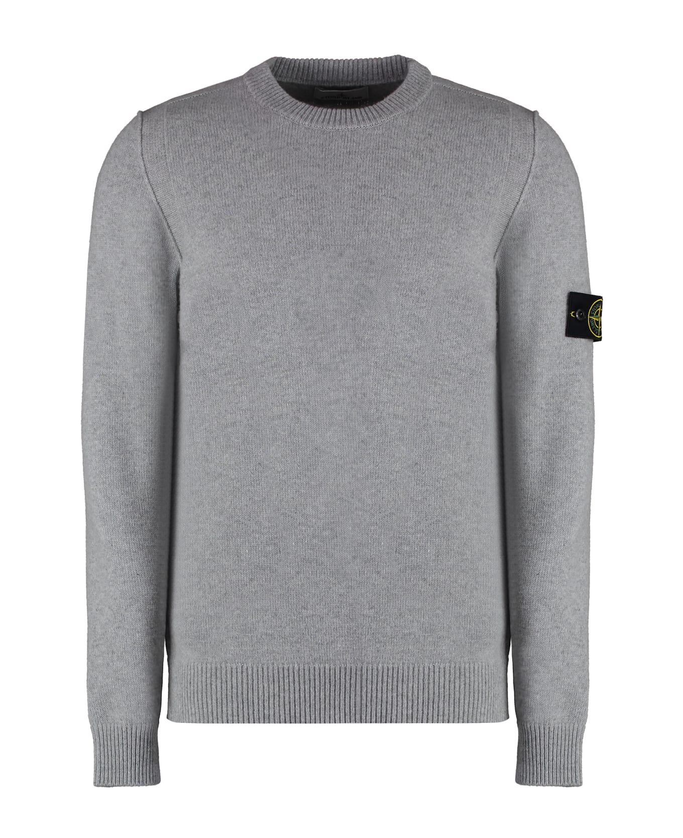 Stone Island Wool-blend Crew-neck Sweater - grey