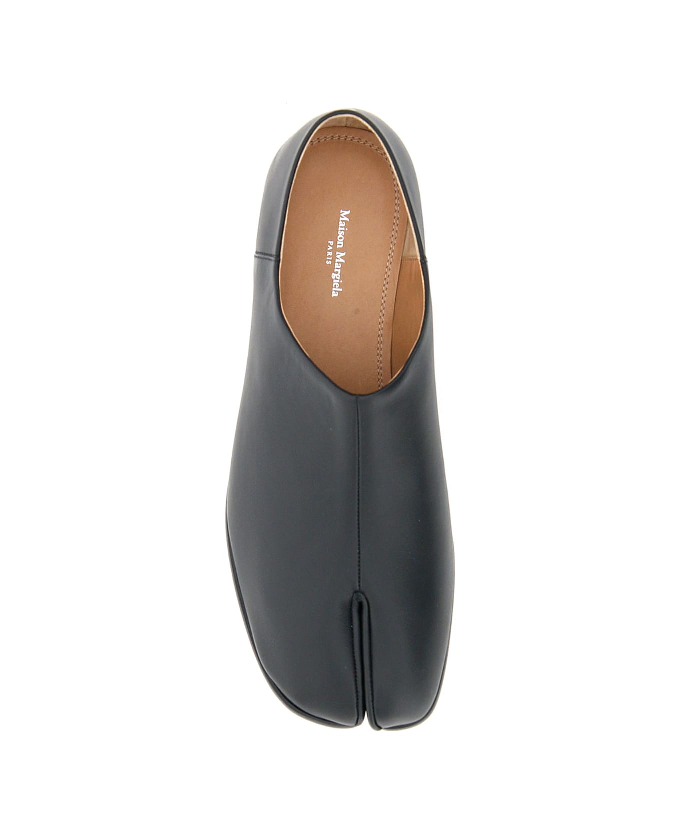 Maison Margiela Tabi Leather Slipper - BLACK (Black)