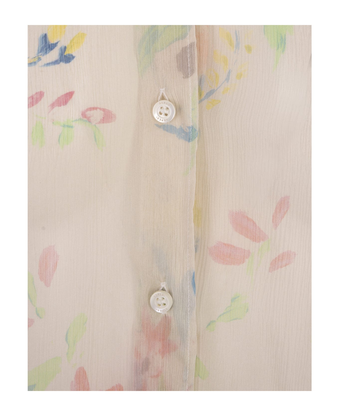 Aspesi Flower Silk Shirt - Multicolour ブラウス