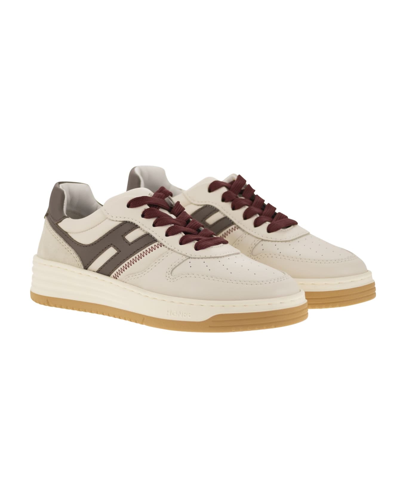 Hogan H630 - Leather Sneakers - Ivory