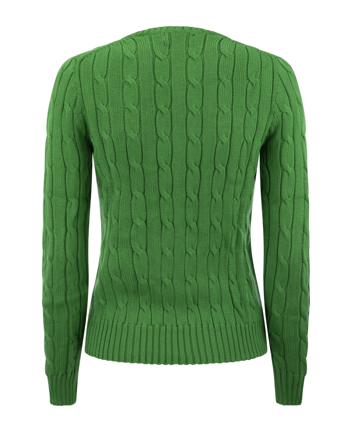 Polo Ralph Lauren Slim-fit Cable Knit - Green