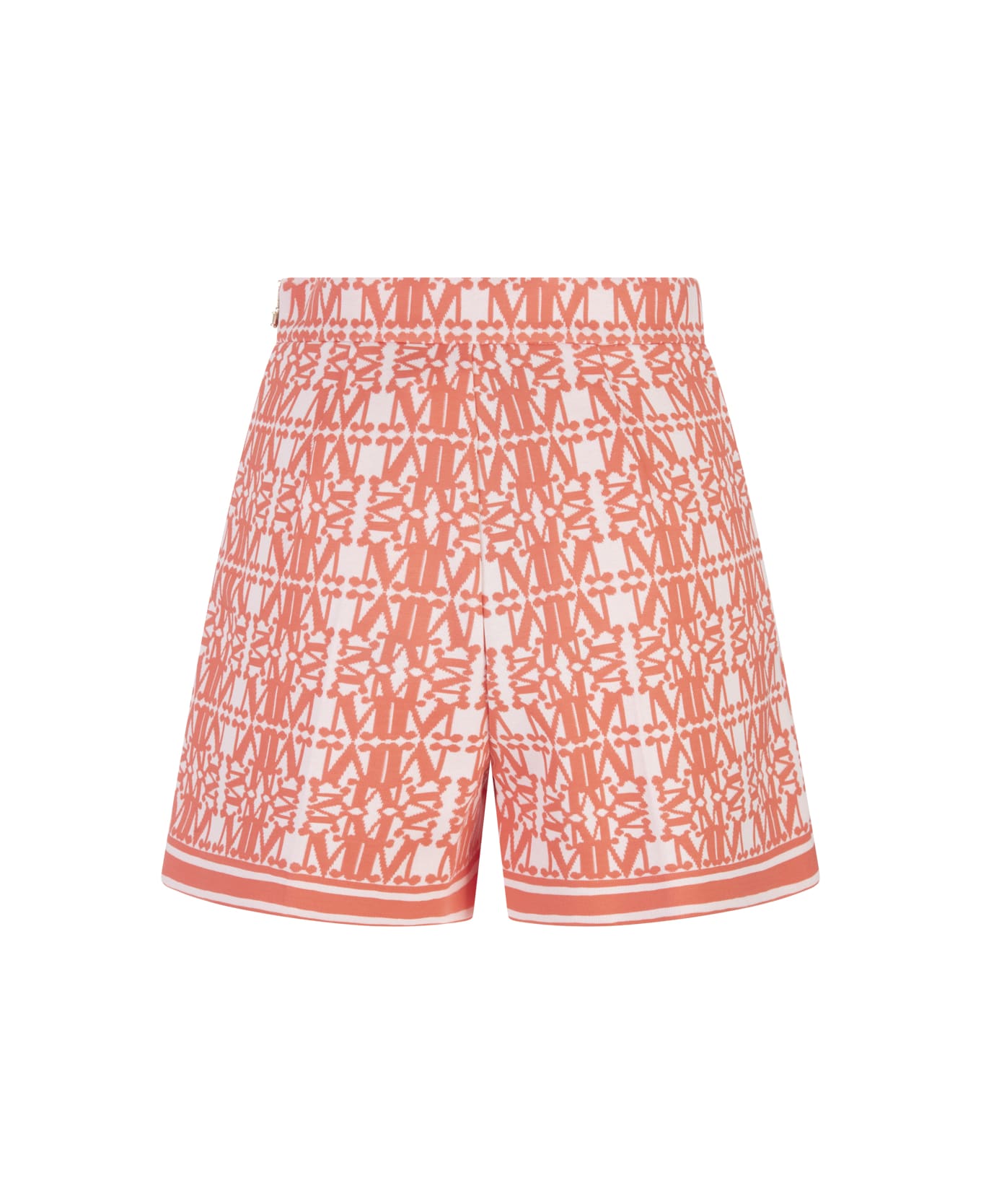 Max Mara Embroidered Cotton Blend Anagni Shorts - Arancione