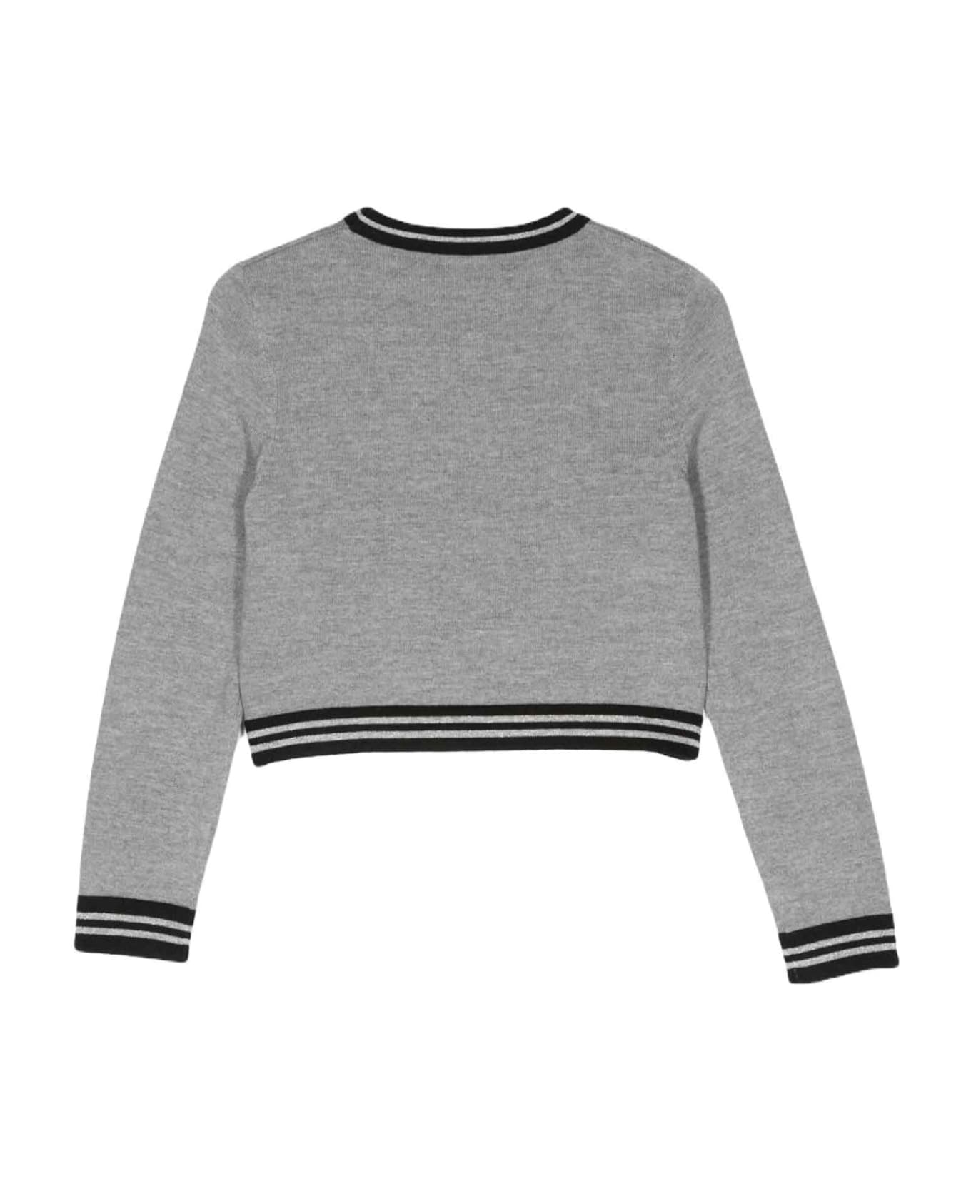 Balmain Gray Sweater Girl . - Grigio シャツ