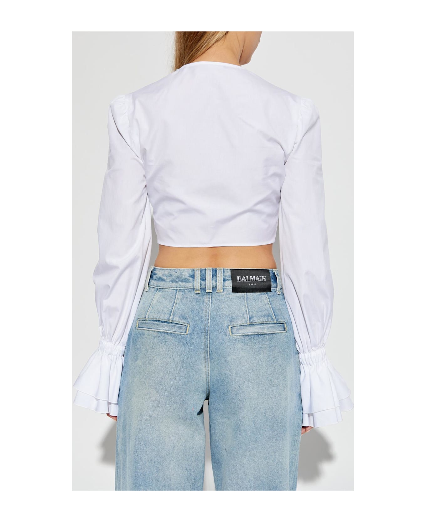 Balmain Short Shirt - White