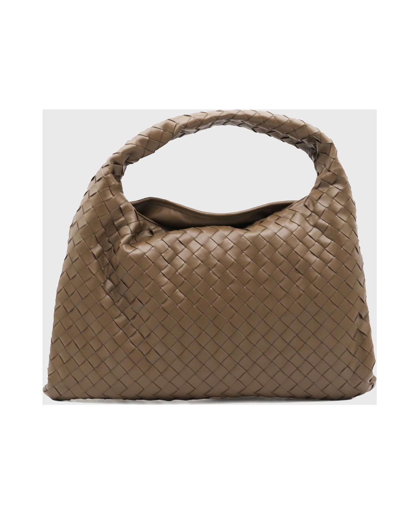 Bottega Veneta Brown Leather Hop Small Handle Bag - BEIGE