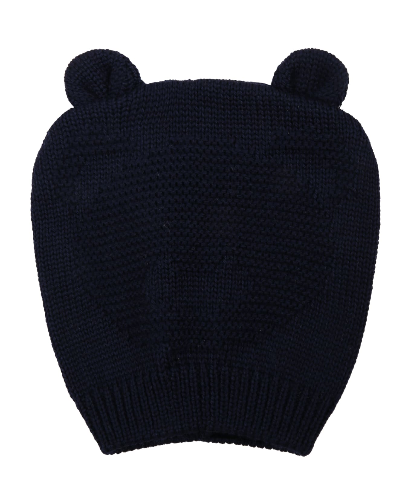 Little Bear Blue Hat For Baby Boy With Bear - Blue