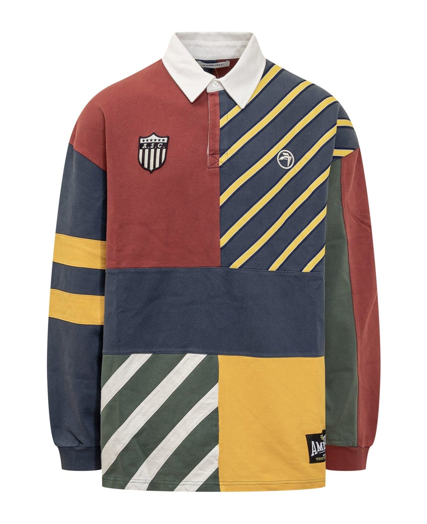 AMBUSH Patchwork Rugby Shirt - MULTICOLOR シャツ